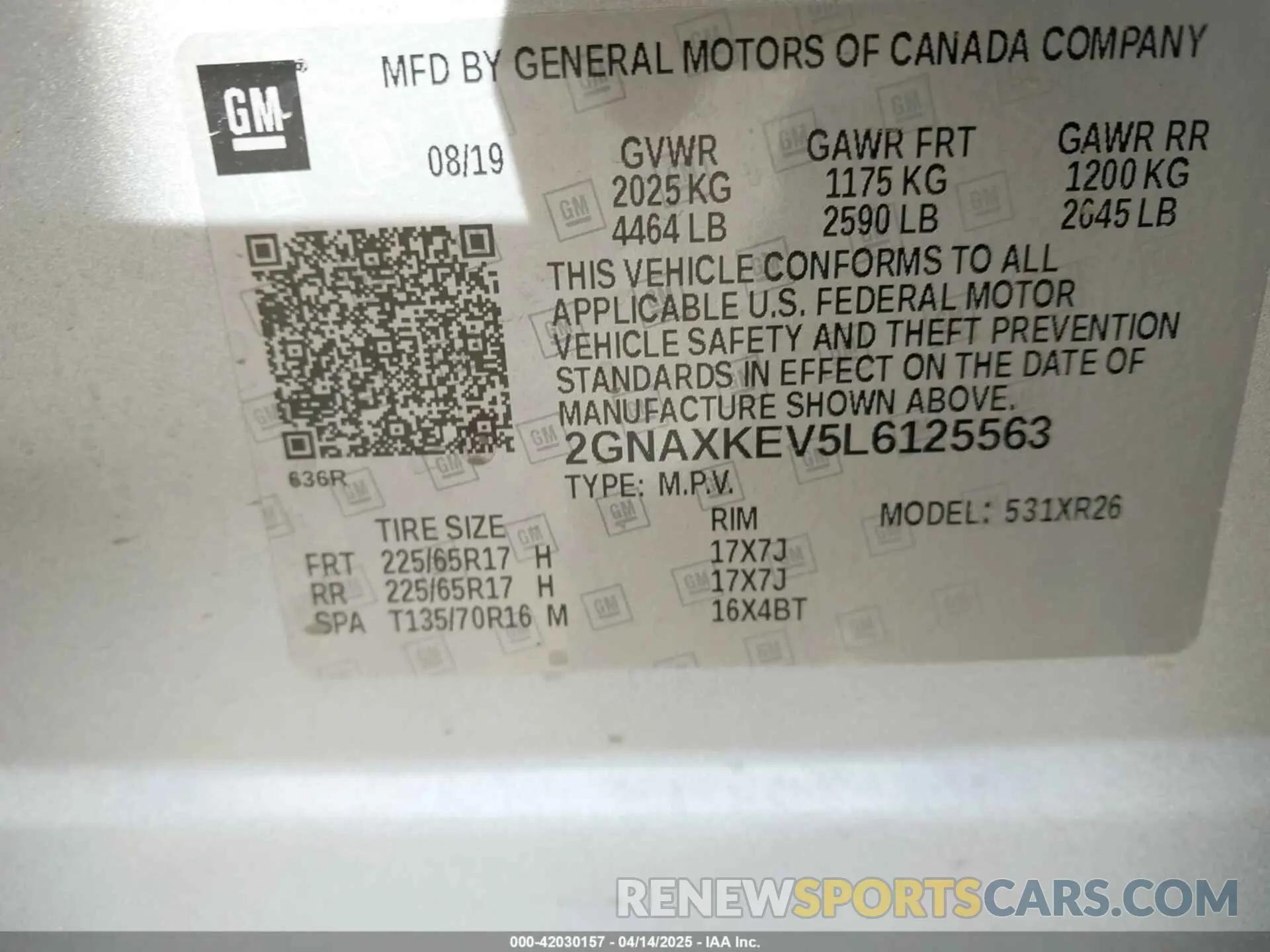 9 Photograph of a damaged car 2GNAXKEV5L6125563 CHEVROLET EQUINOX 2020