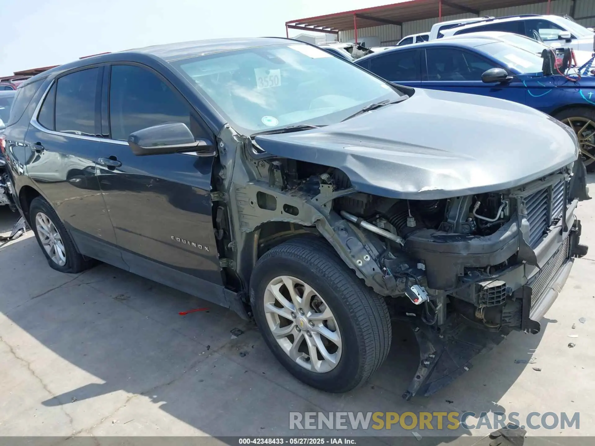 1 Photograph of a damaged car 2GNAXKEV5L6160555 CHEVROLET EQUINOX 2020