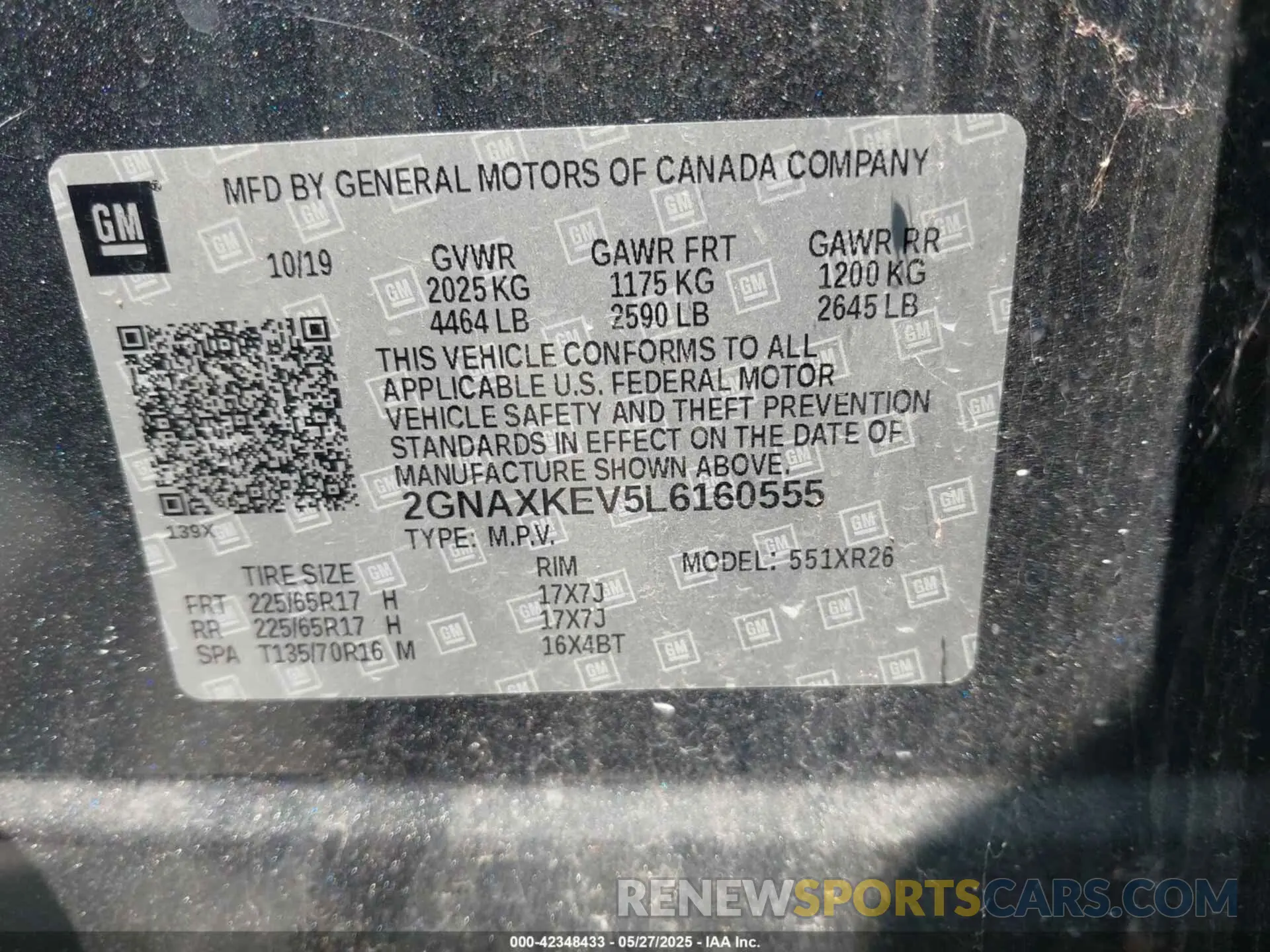 9 Photograph of a damaged car 2GNAXKEV5L6160555 CHEVROLET EQUINOX 2020