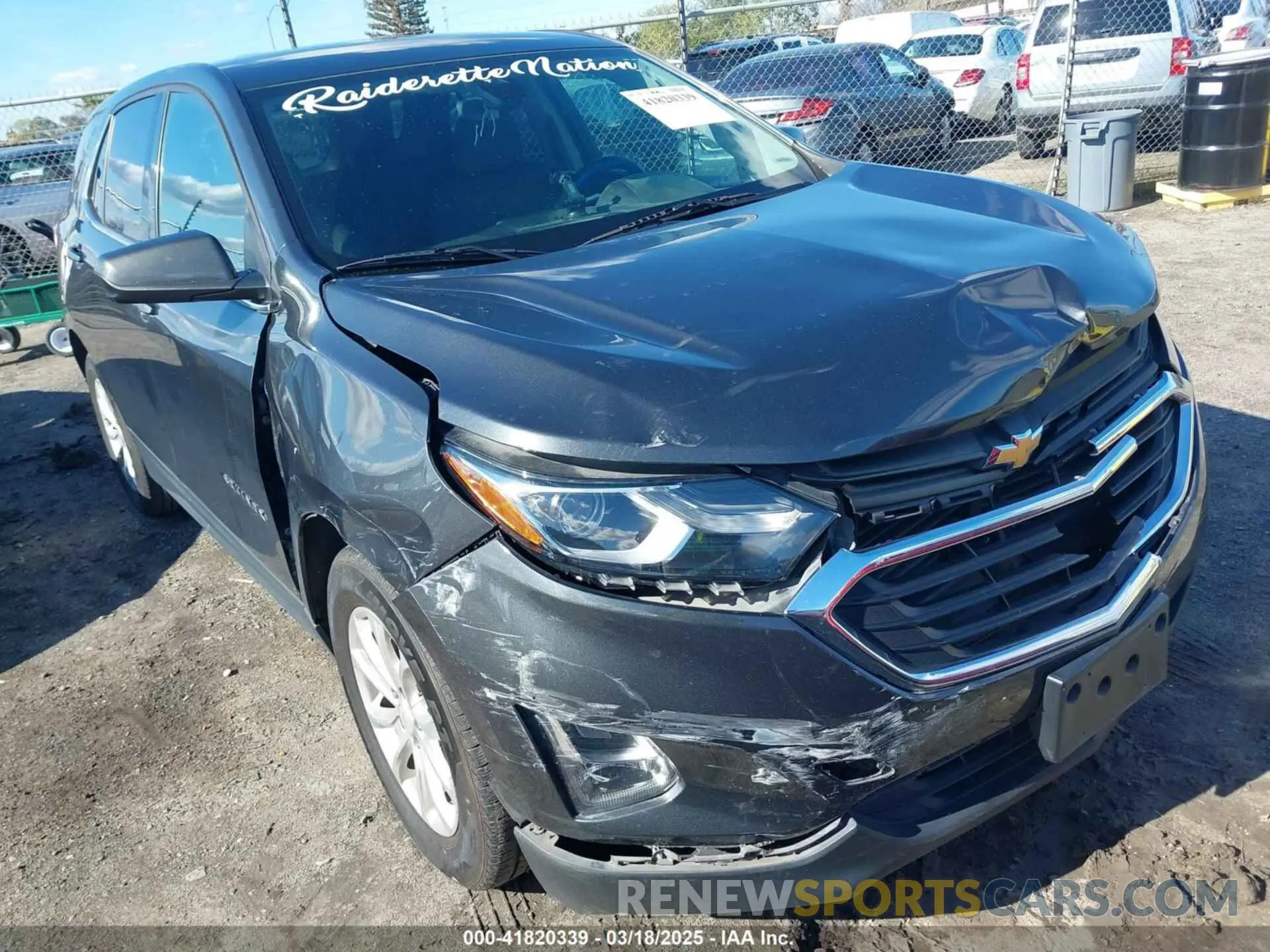 1 Photograph of a damaged car 2GNAXKEV6L6153159 CHEVROLET EQUINOX 2020