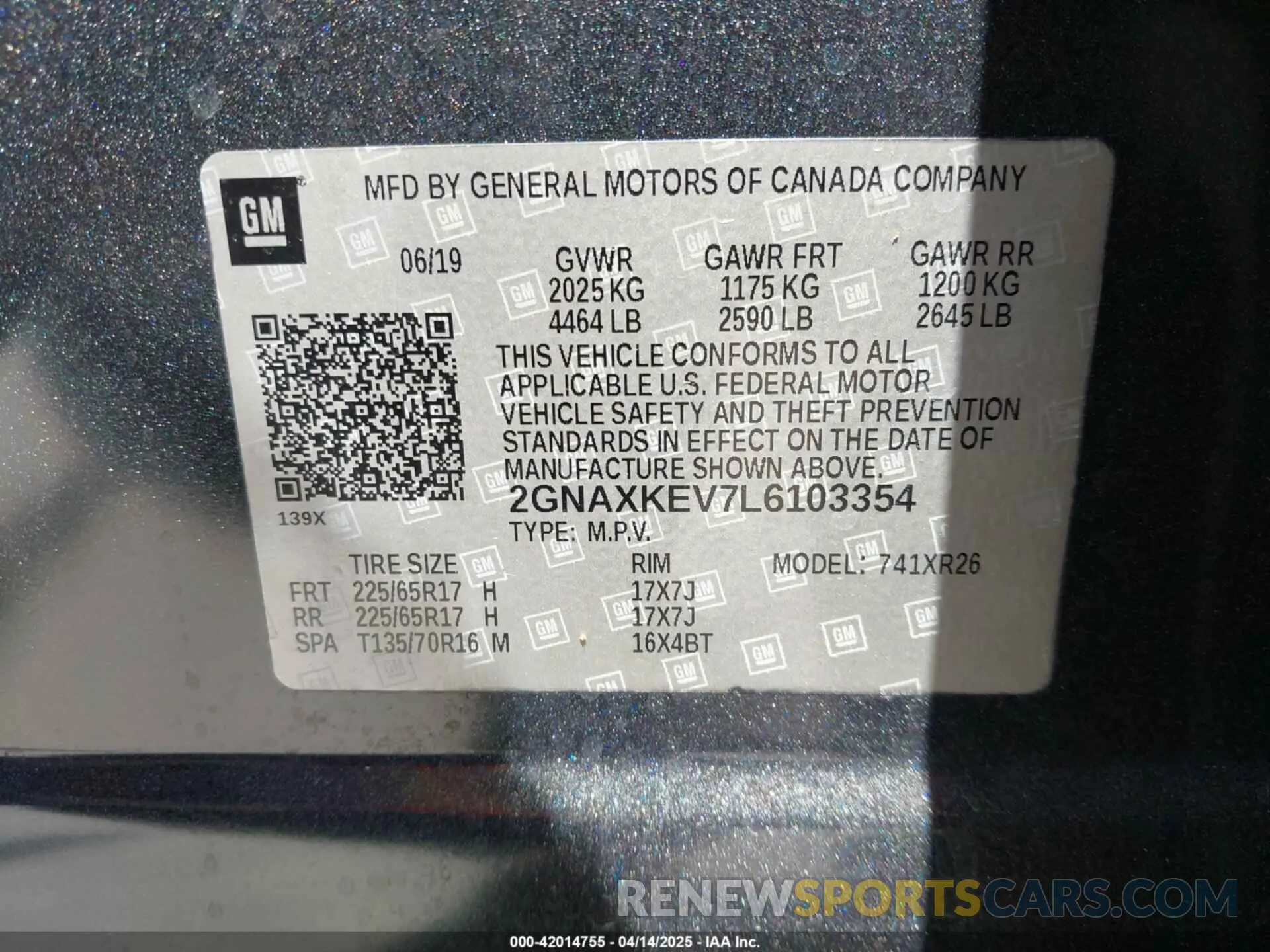 9 Photograph of a damaged car 2GNAXKEV7L6103354 CHEVROLET EQUINOX 2020
