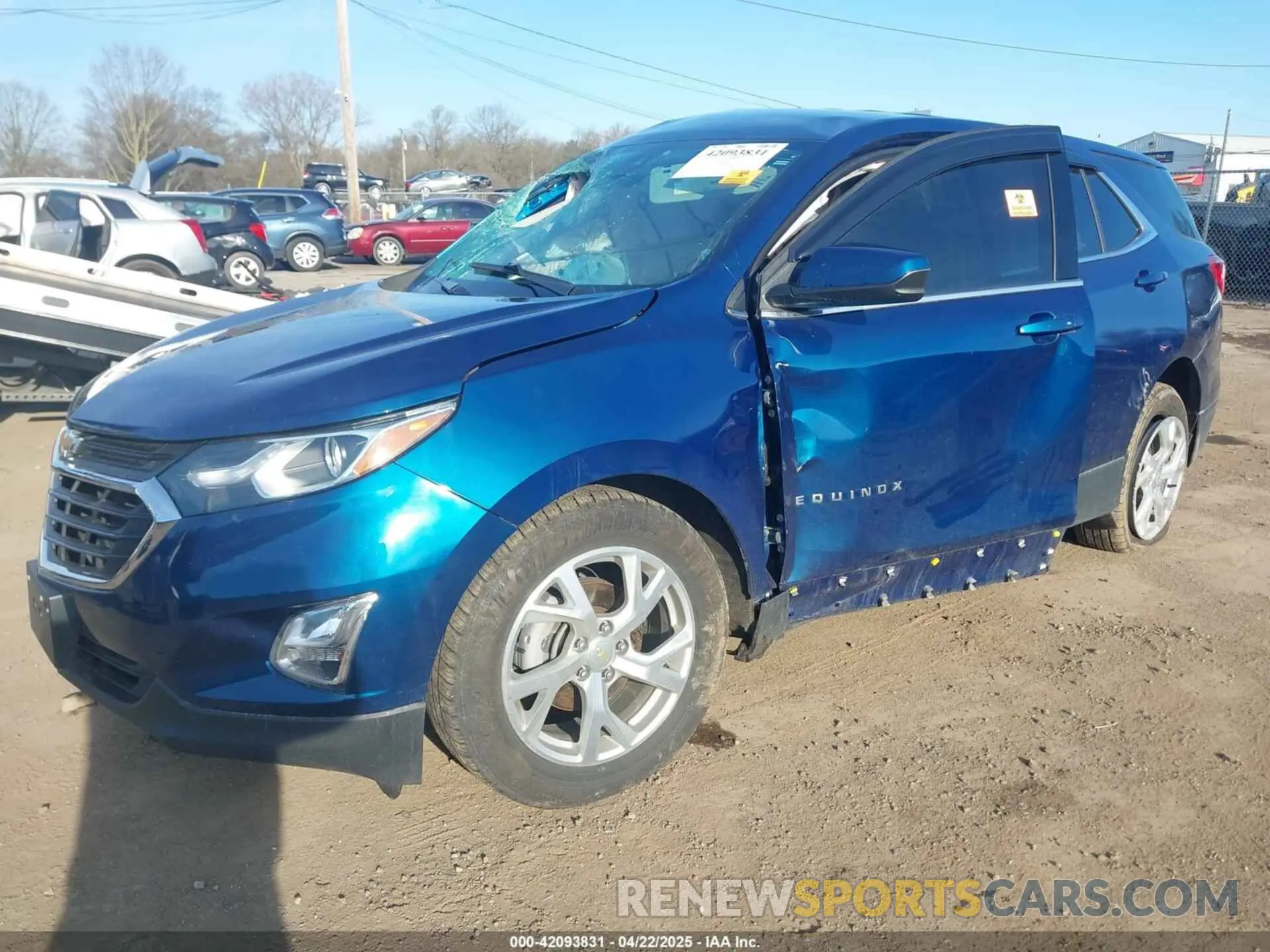 2 Photograph of a damaged car 2GNAXKEV7L6241329 CHEVROLET EQUINOX 2020