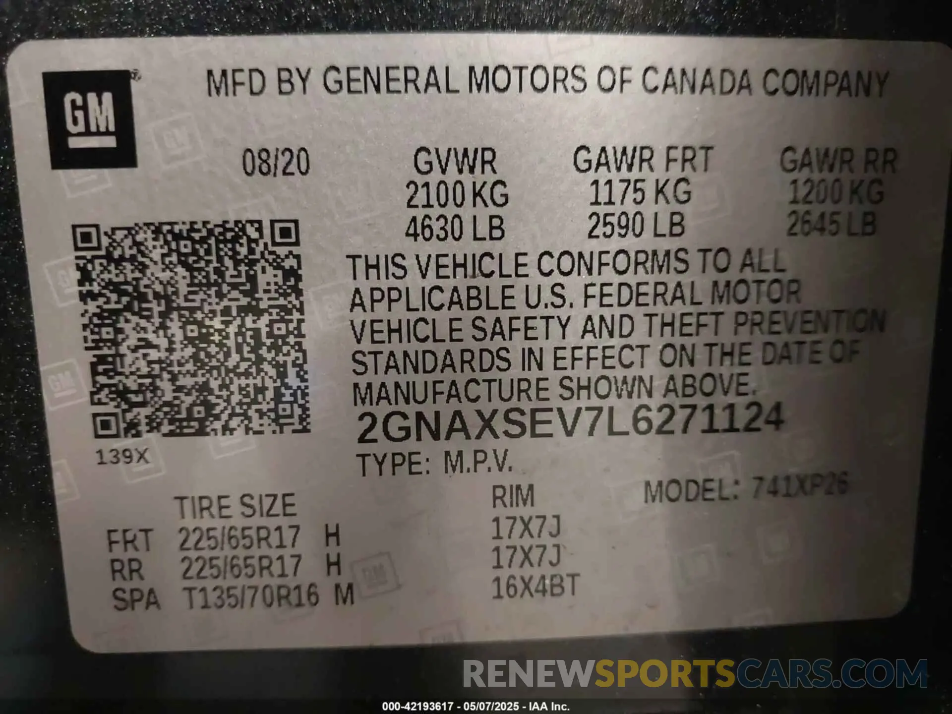 9 Photograph of a damaged car 2GNAXKEV9L6148957 CHEVROLET EQUINOX 2020