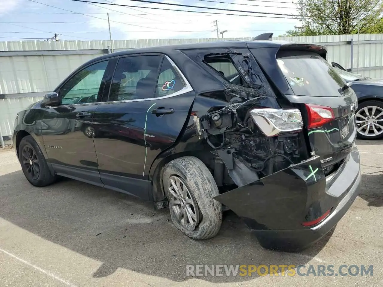 2 Photograph of a damaged car 2GNAXKEV9L6206307 CHEVROLET EQUINOX 2020