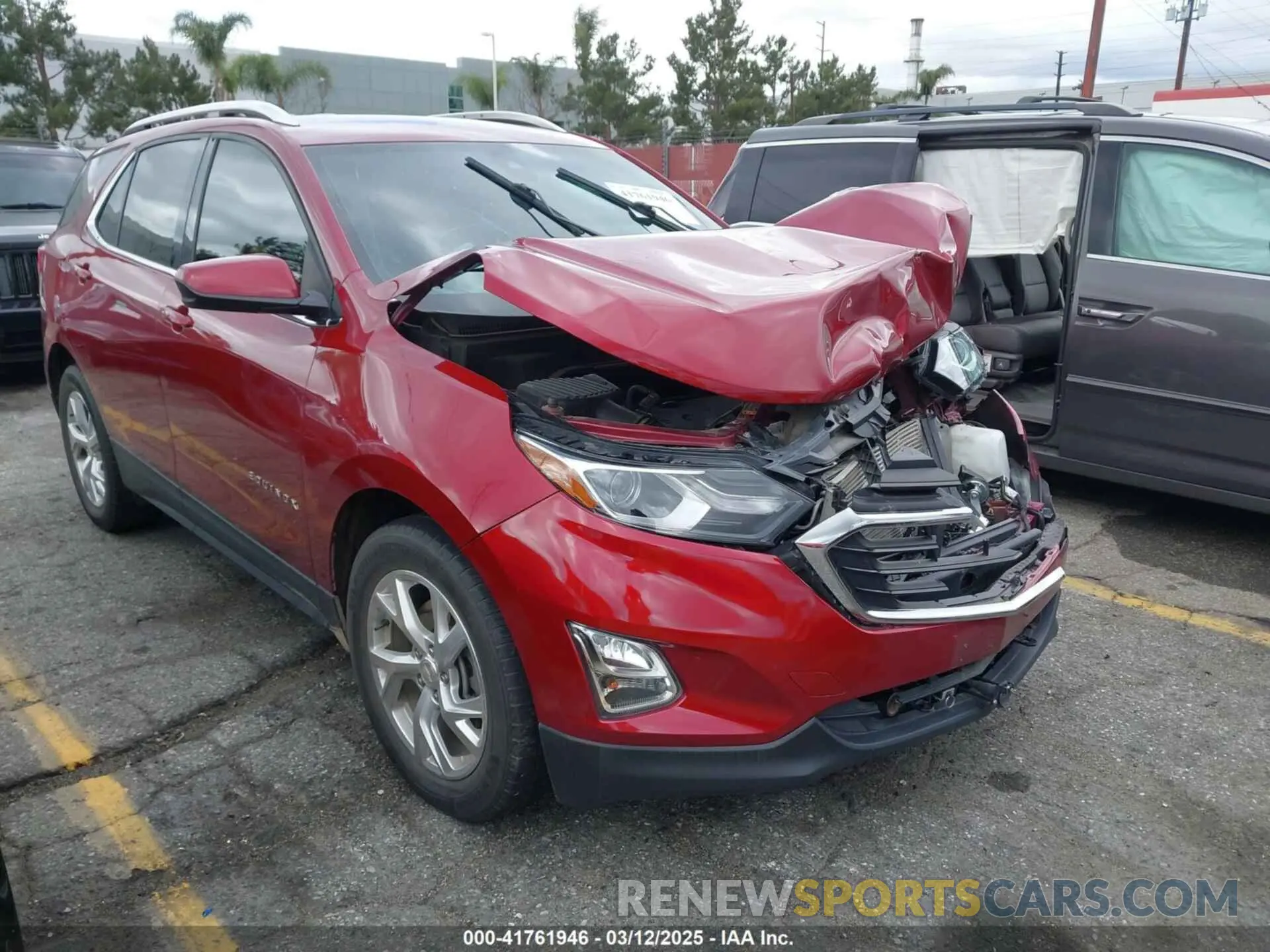 1 Photograph of a damaged car 2GNAXLEX7L6276783 CHEVROLET EQUINOX 2020