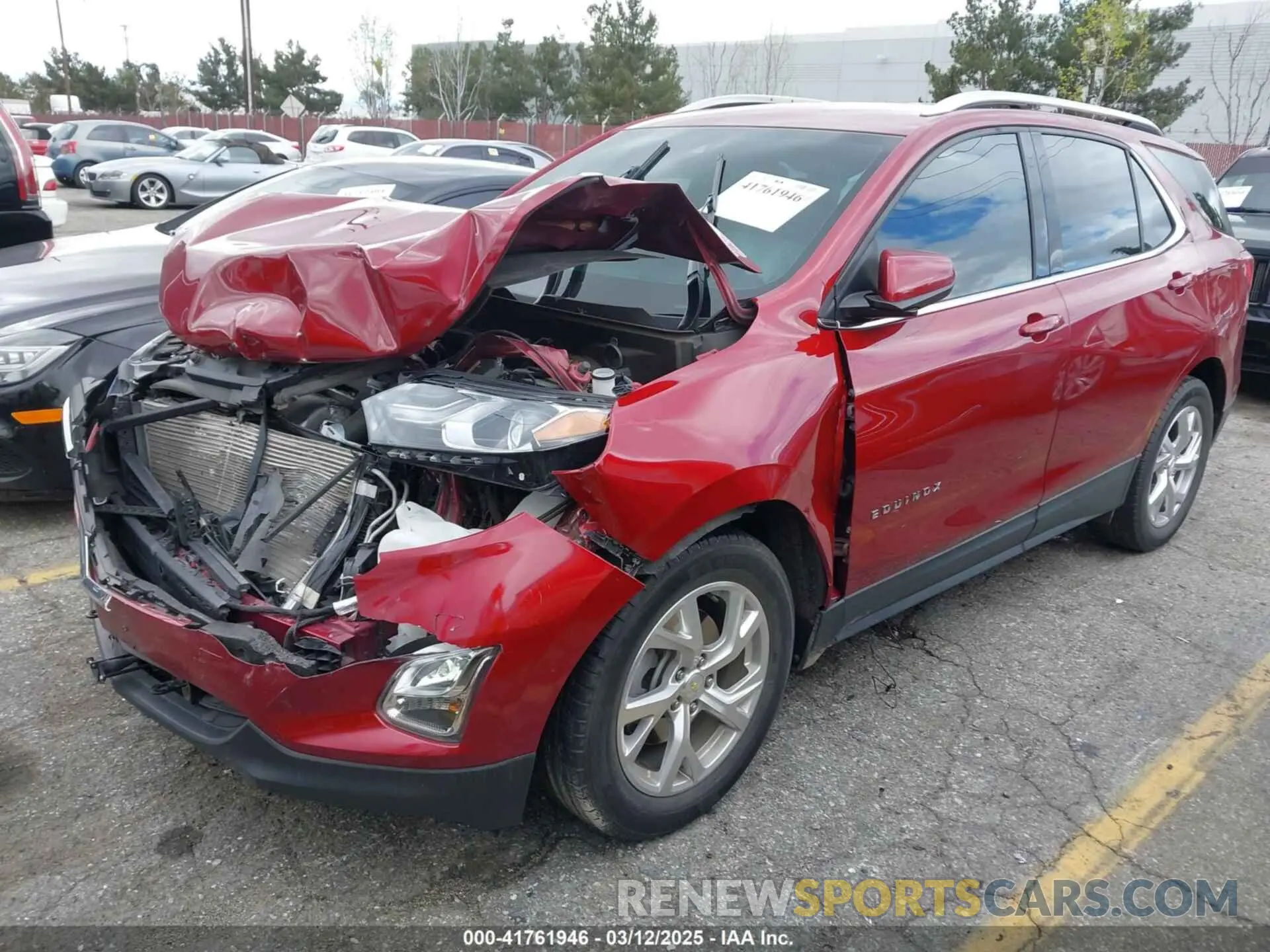 2 Photograph of a damaged car 2GNAXLEX7L6276783 CHEVROLET EQUINOX 2020
