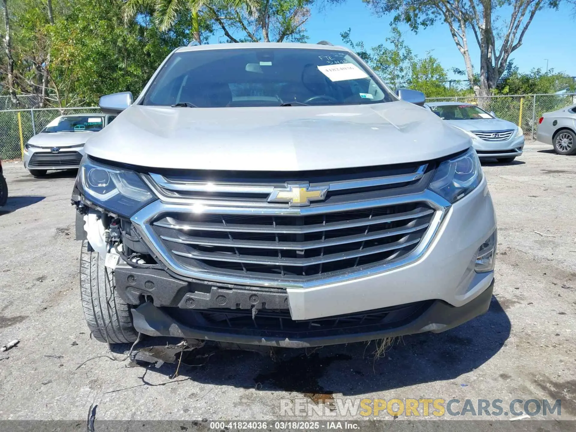 6 Photograph of a damaged car 2GNAXNEV7L6134492 CHEVROLET EQUINOX 2020