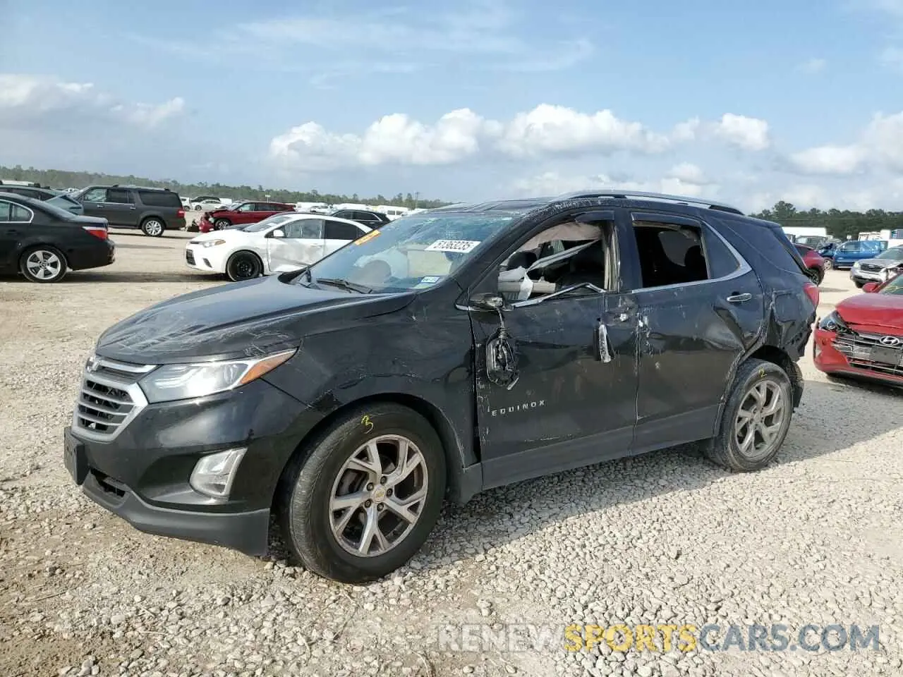 1 Photograph of a damaged car 2GNAXNEVXL6204860 CHEVROLET EQUINOX 2020