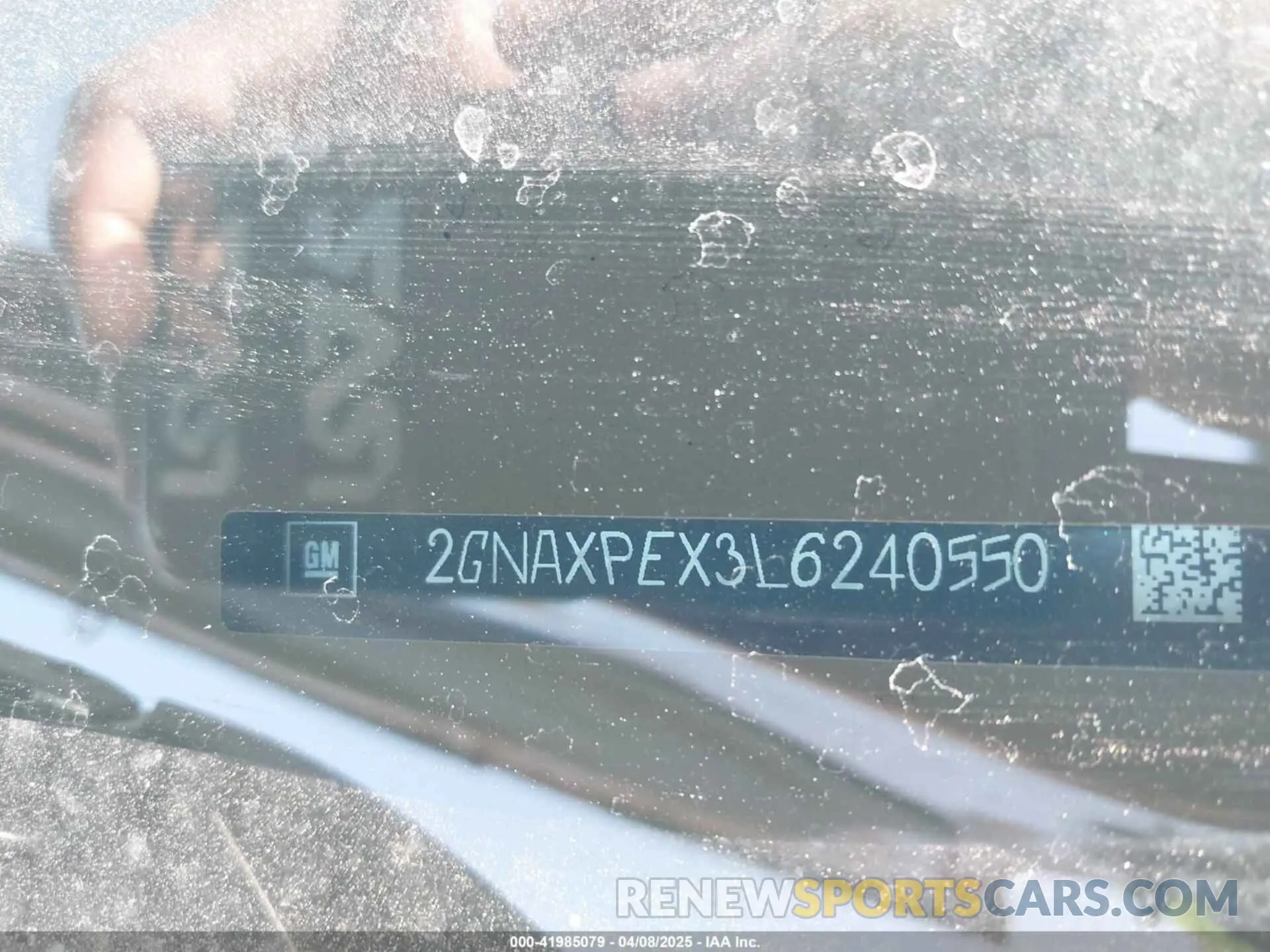 9 Photograph of a damaged car 2GNAXPEX3L6240550 CHEVROLET EQUINOX 2020
