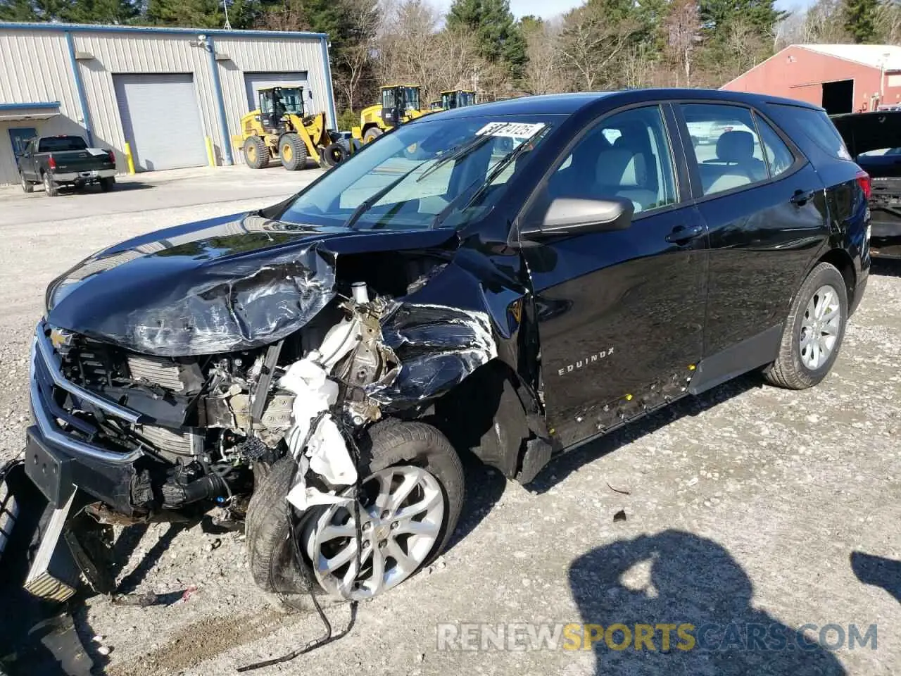 1 Photograph of a damaged car 2GNAXSEVXL6275376 CHEVROLET EQUINOX 2020