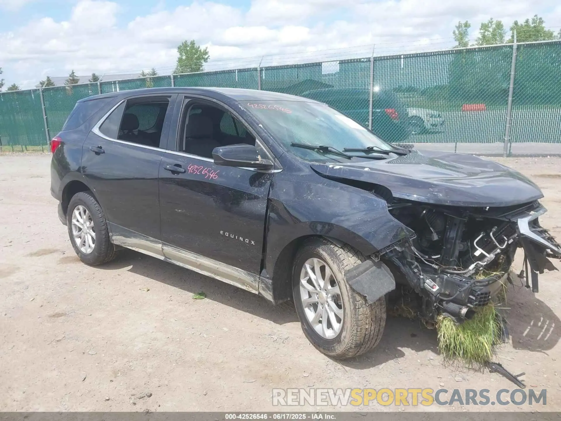 1 Photograph of a damaged car 2GNAXTEV0L6162154 CHEVROLET EQUINOX 2020