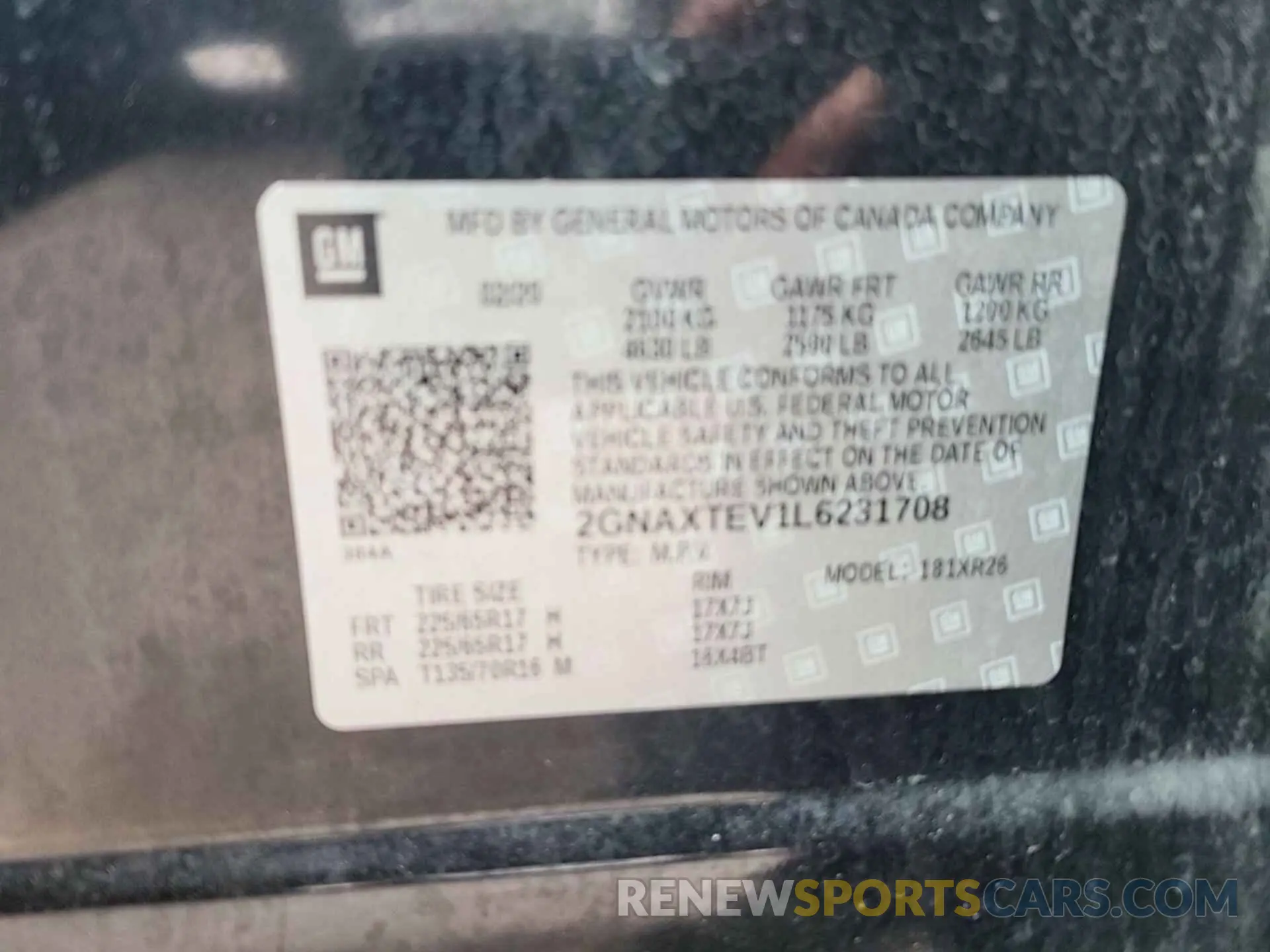 15 Photograph of a damaged car 2GNAXTEV1L6231708 CHEVROLET EQUINOX 2020