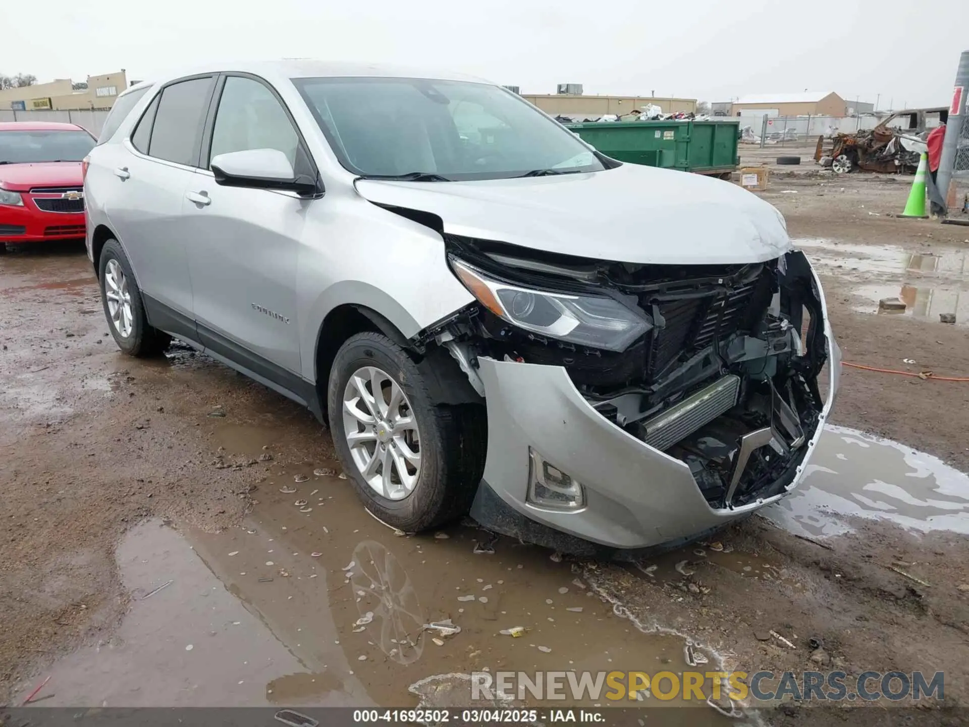1 Photograph of a damaged car 2GNAXTEV2L6255452 CHEVROLET EQUINOX 2020