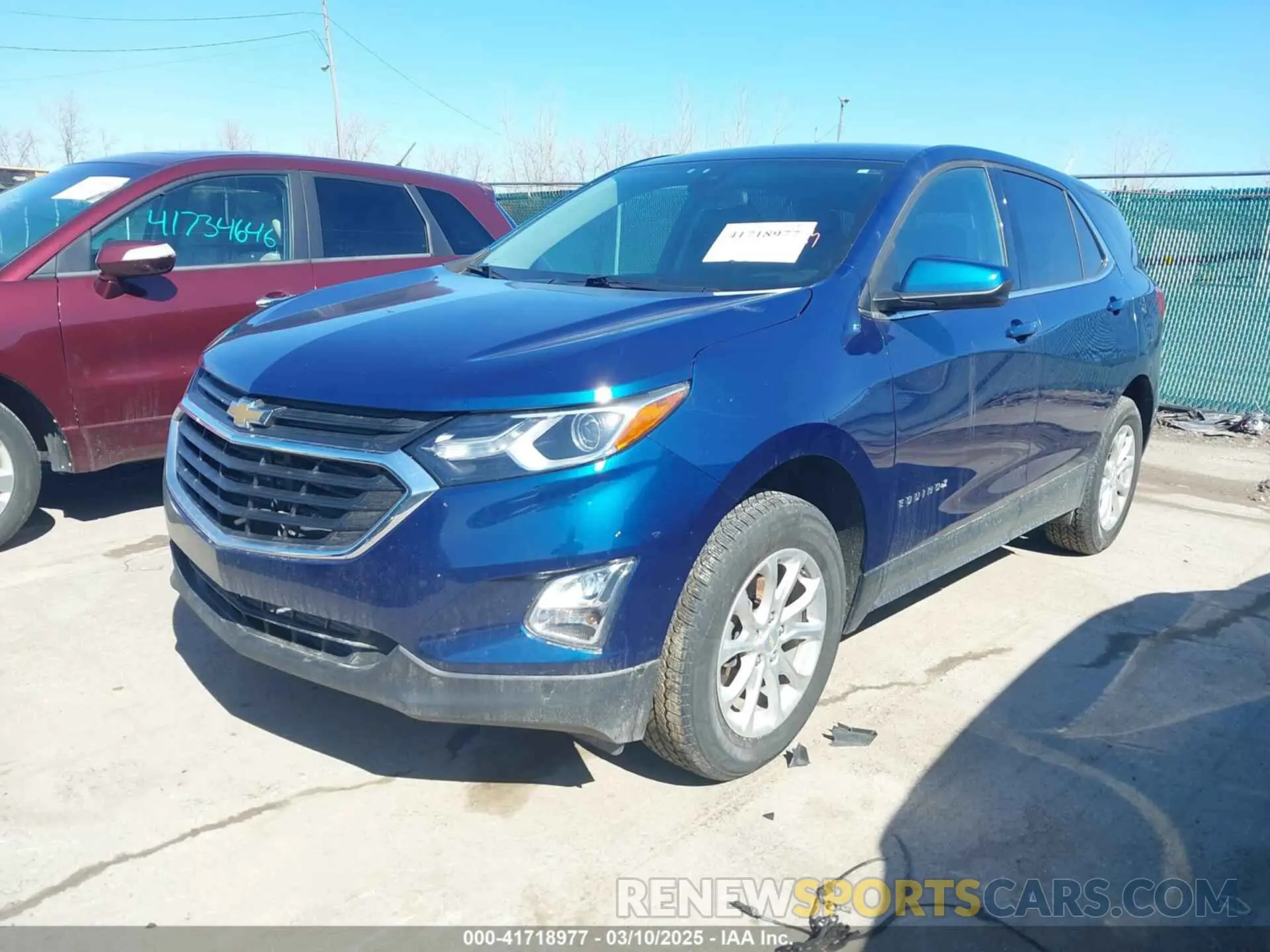 2 Photograph of a damaged car 2GNAXTEV3L6134123 CHEVROLET EQUINOX 2020