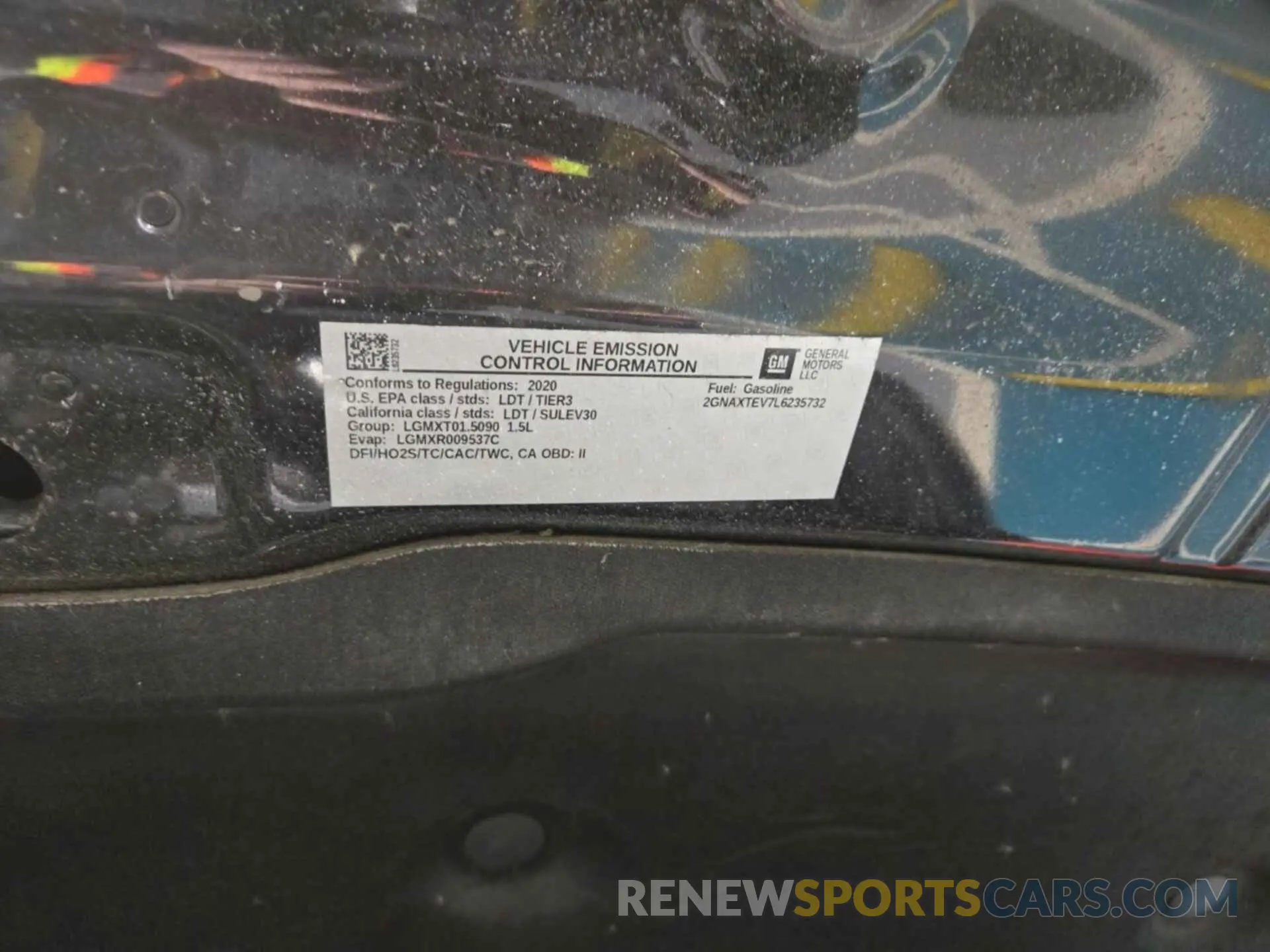 16 Photograph of a damaged car 2GNAXTEV7L6235732 CHEVROLET EQUINOX 2020