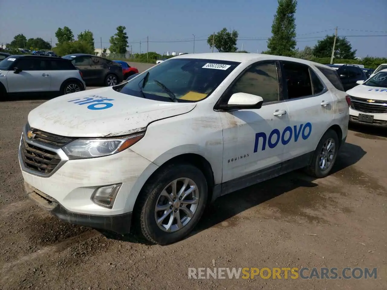 1 Photograph of a damaged car 2GNAXUEV4L6240814 CHEVROLET EQUINOX 2020