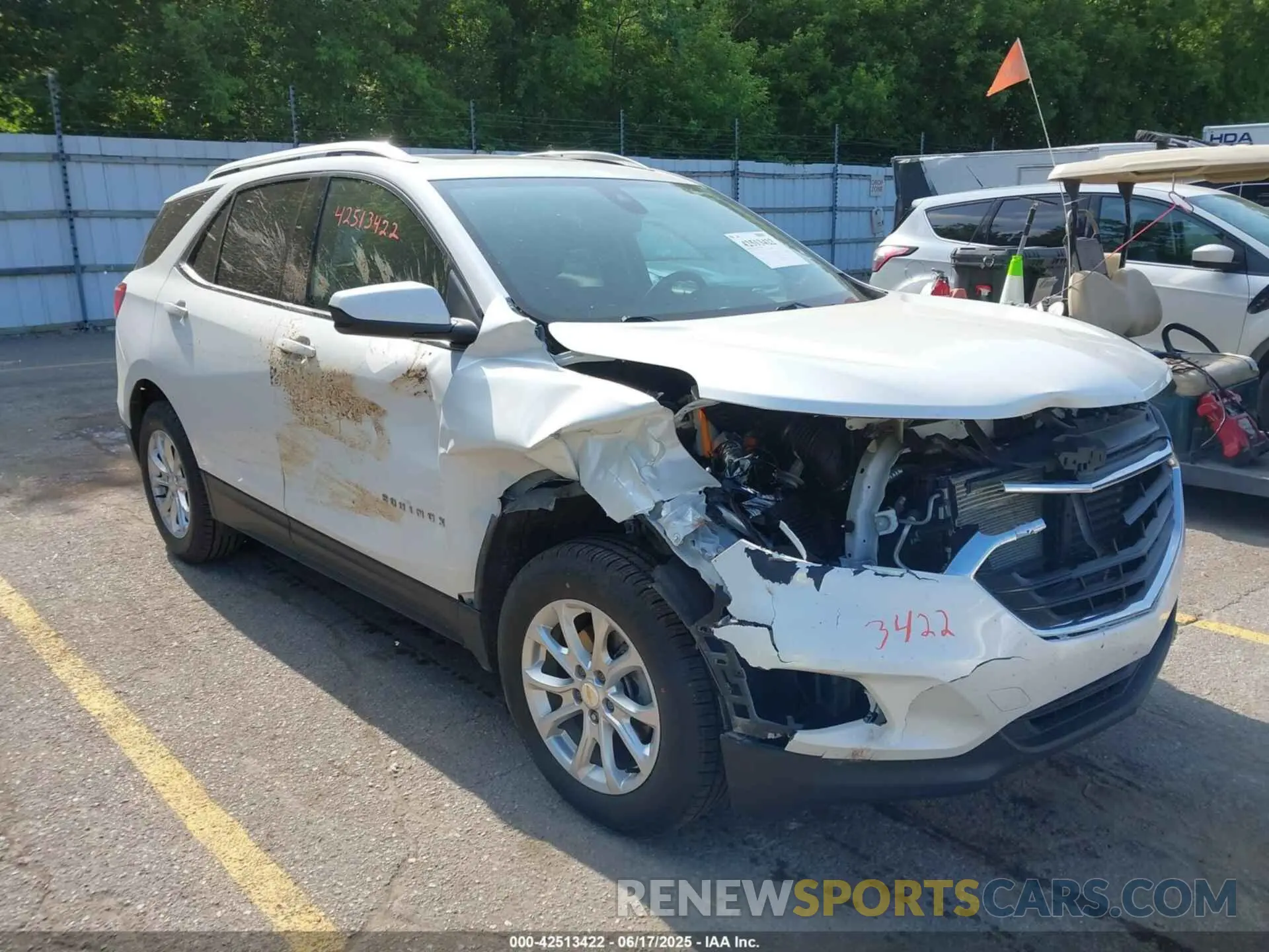 1 Photograph of a damaged car 2GNAXUEV5L6141905 CHEVROLET EQUINOX 2020