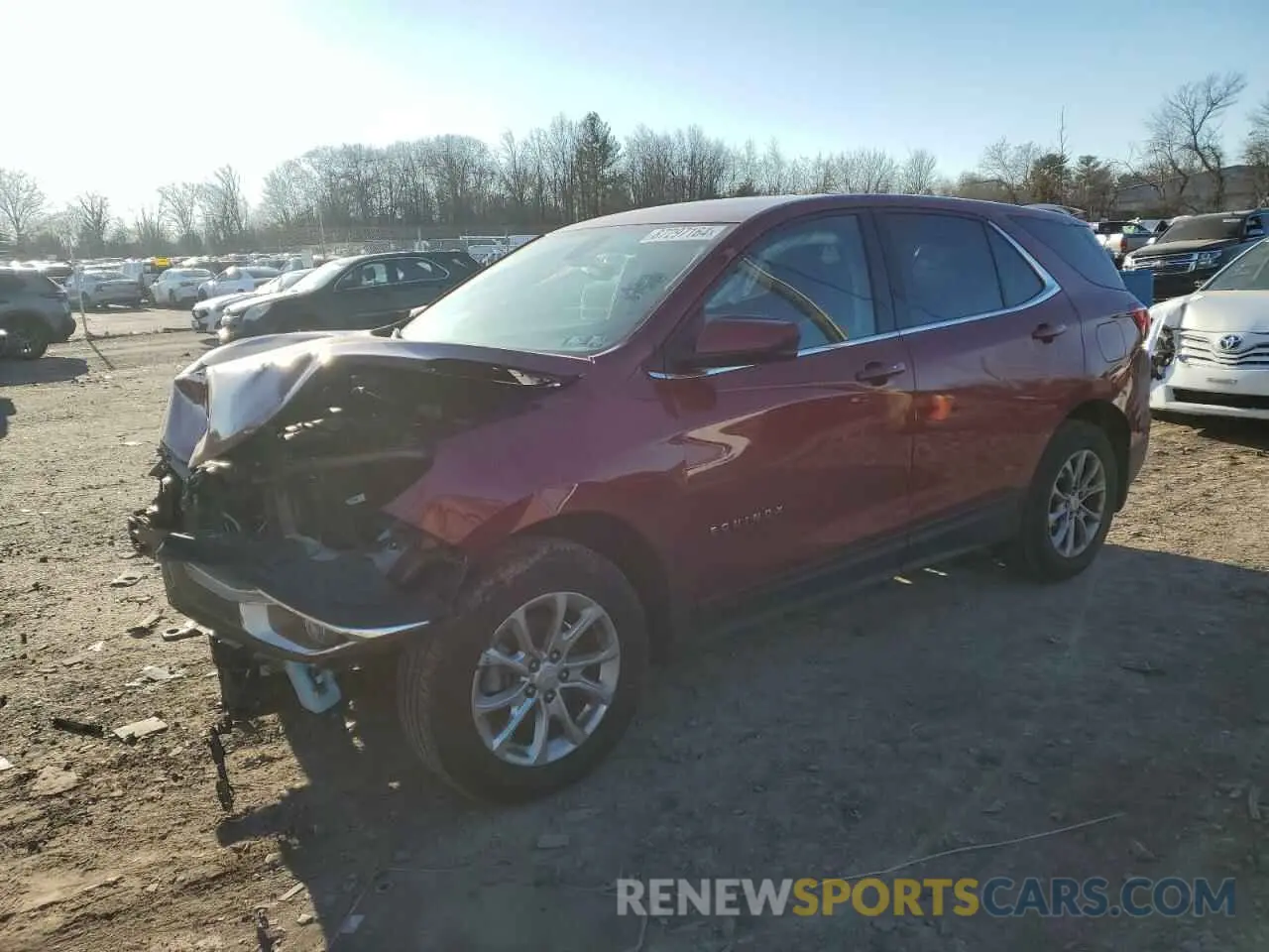 1 Photograph of a damaged car 2GNAXUEV5L6267875 CHEVROLET EQUINOX 2020