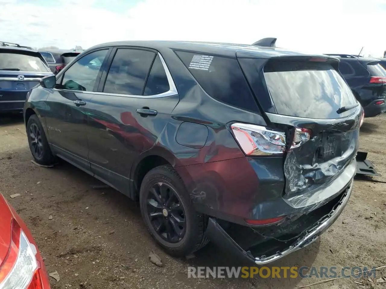 2 Photograph of a damaged car 2GNAXUEV8L6160903 CHEVROLET EQUINOX 2020