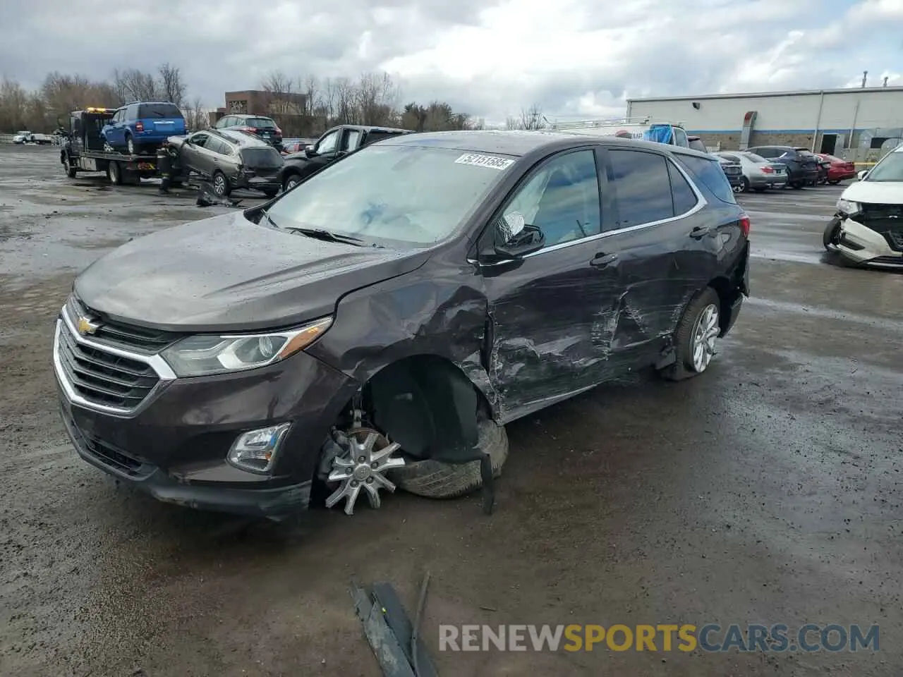 1 Photograph of a damaged car 2GNAXUEV8L6231260 CHEVROLET EQUINOX 2020