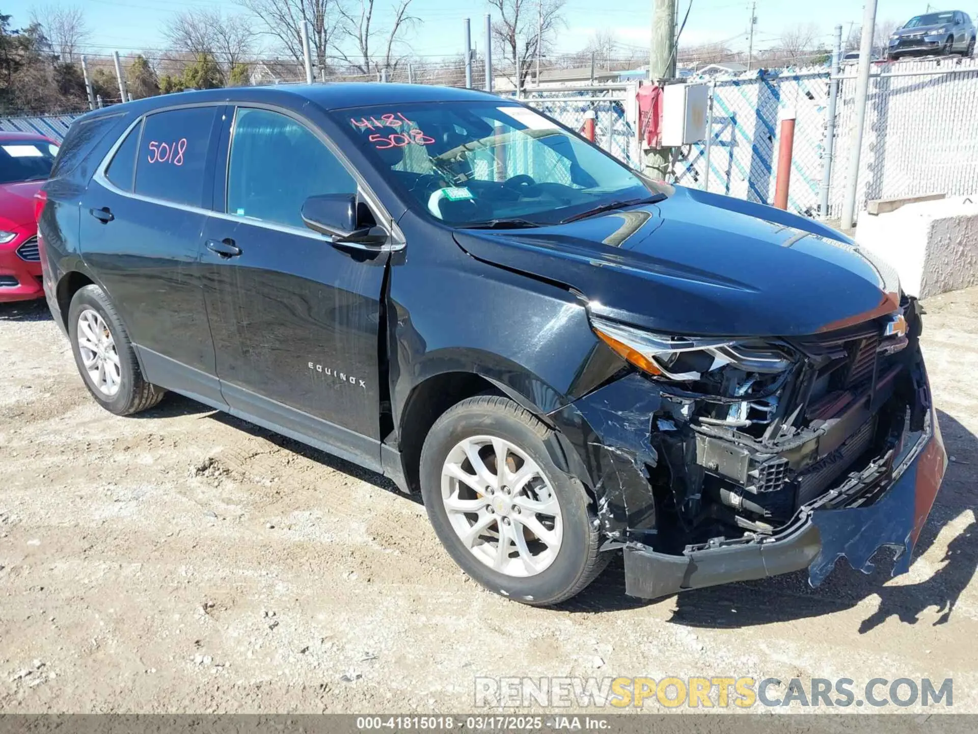 1 Photograph of a damaged car 2GNAXUEVXL6218459 CHEVROLET EQUINOX 2020