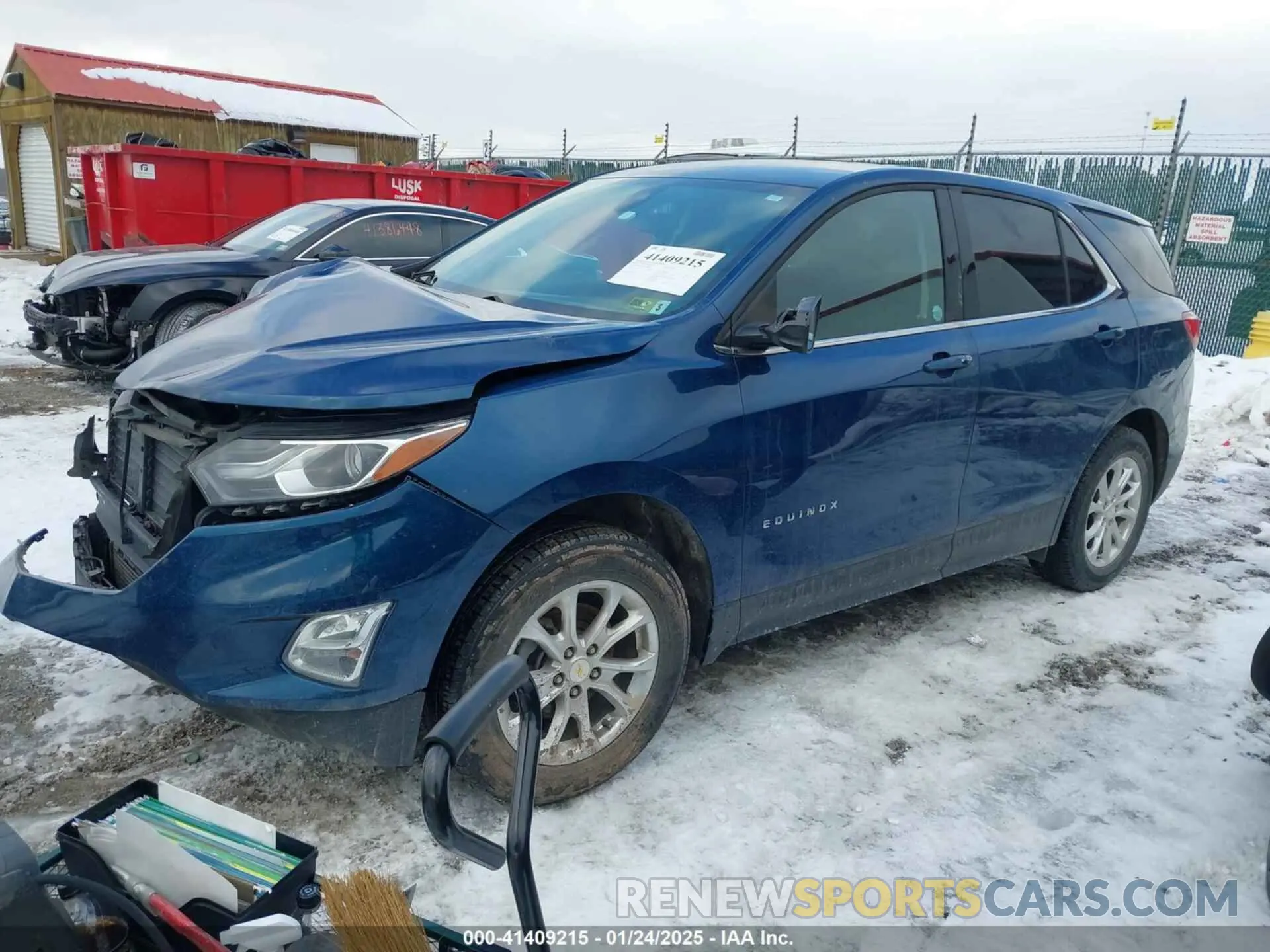 2 Photograph of a damaged car 2GNAXUEVXL6254829 CHEVROLET EQUINOX 2020