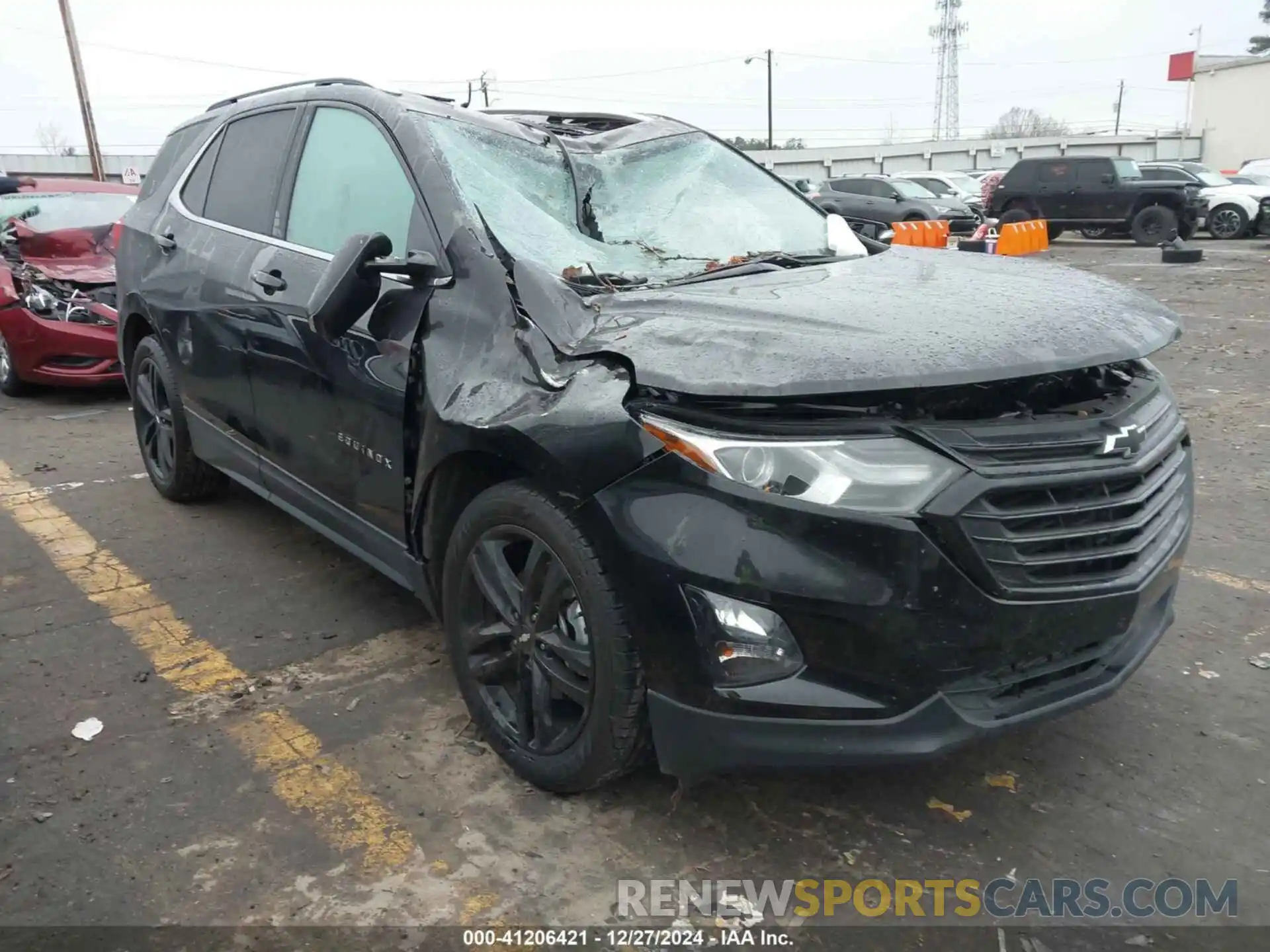 1 Photograph of a damaged car 2GNAXVEX3L6139514 CHEVROLET EQUINOX 2020