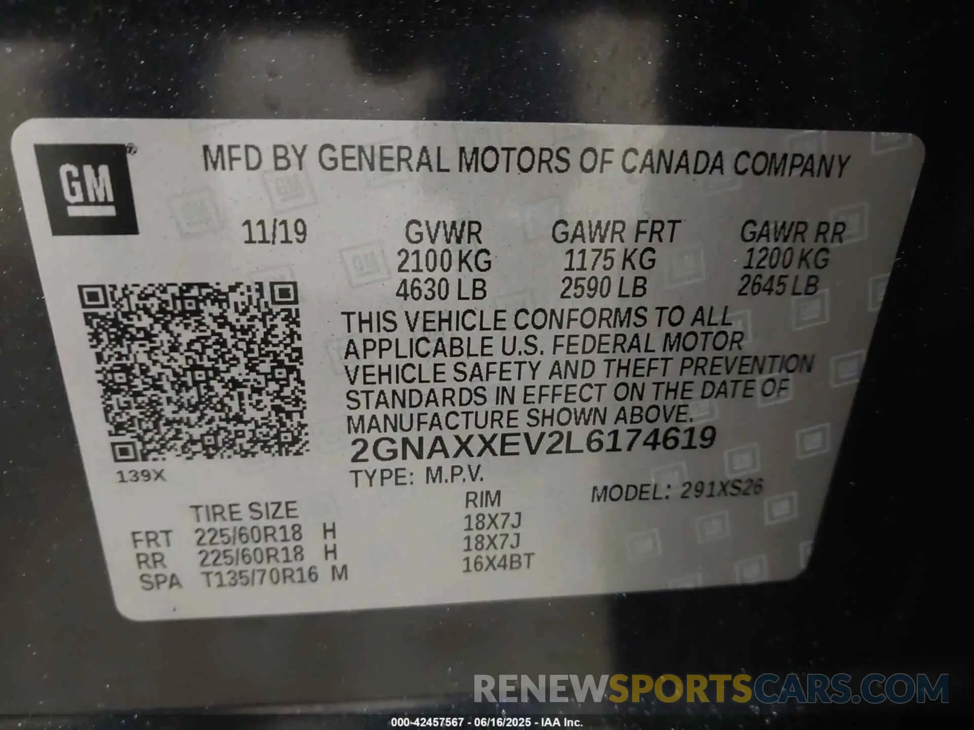 9 Photograph of a damaged car 2GNAXXEV2L6174619 CHEVROLET EQUINOX 2020