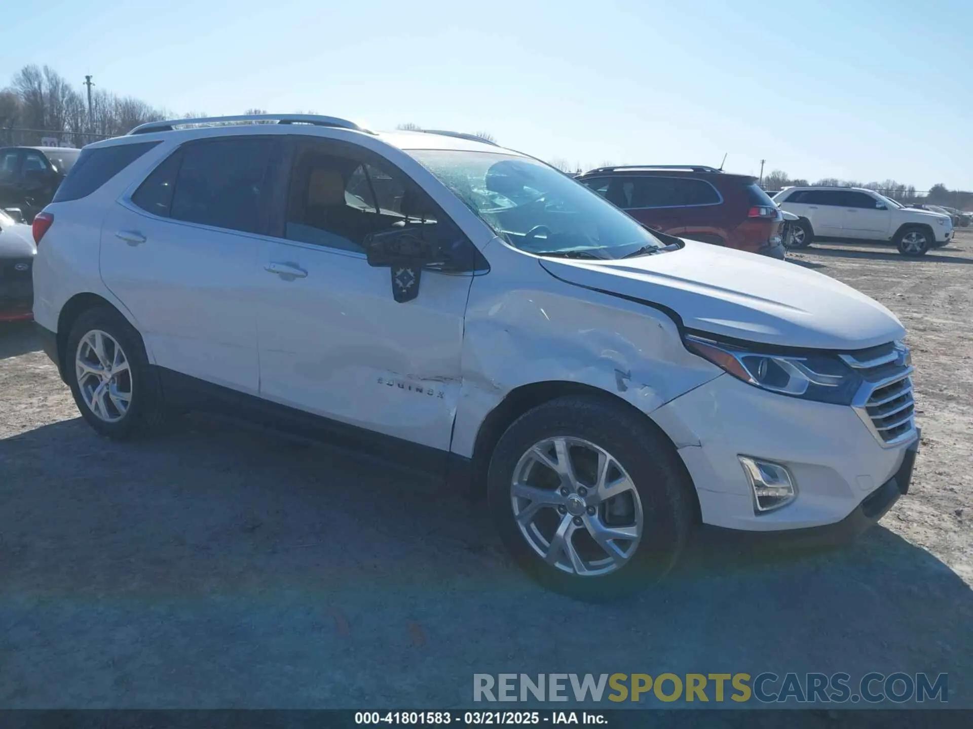 1 Photograph of a damaged car 2GNAXXEV9L6192518 CHEVROLET EQUINOX 2020