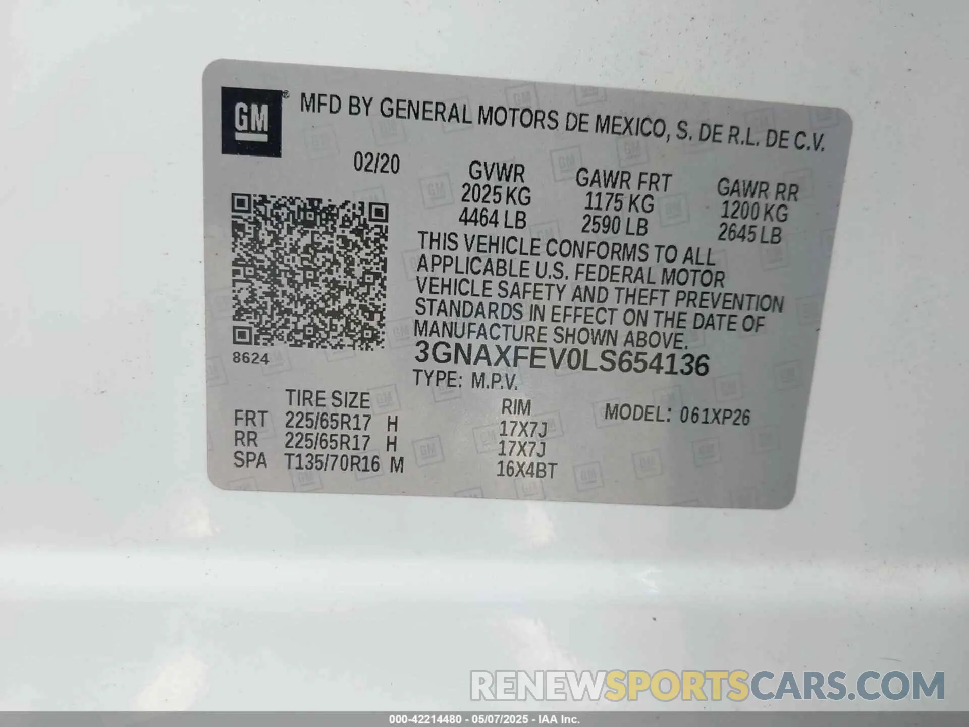 9 Photograph of a damaged car 3GNAXFEV0LS654136 CHEVROLET EQUINOX 2020