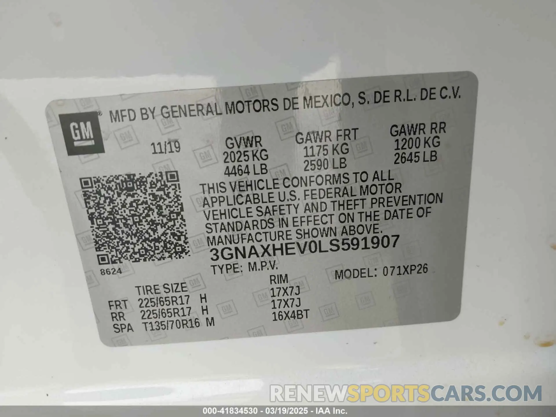 9 Photograph of a damaged car 3GNAXHEV0LS591907 CHEVROLET EQUINOX 2020