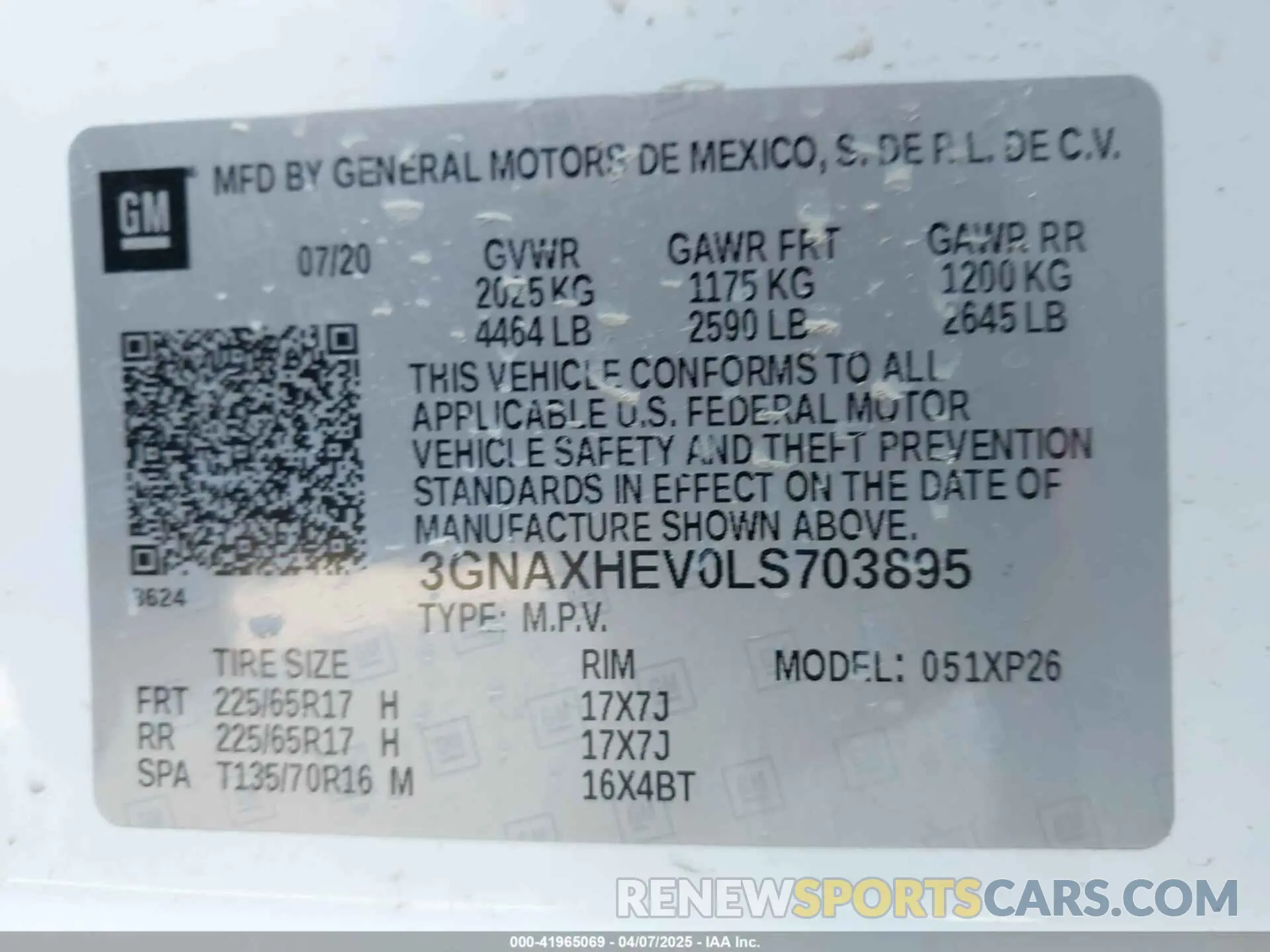 9 Photograph of a damaged car 3GNAXHEV0LS703895 CHEVROLET EQUINOX 2020