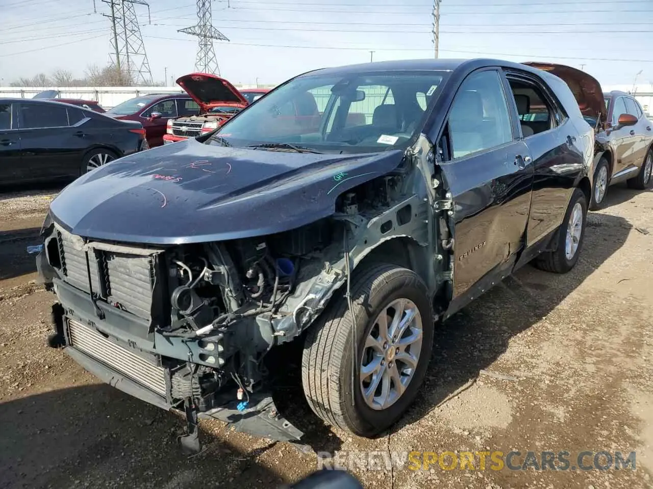 1 Photograph of a damaged car 3GNAXHEV1LS672835 CHEVROLET EQUINOX 2020