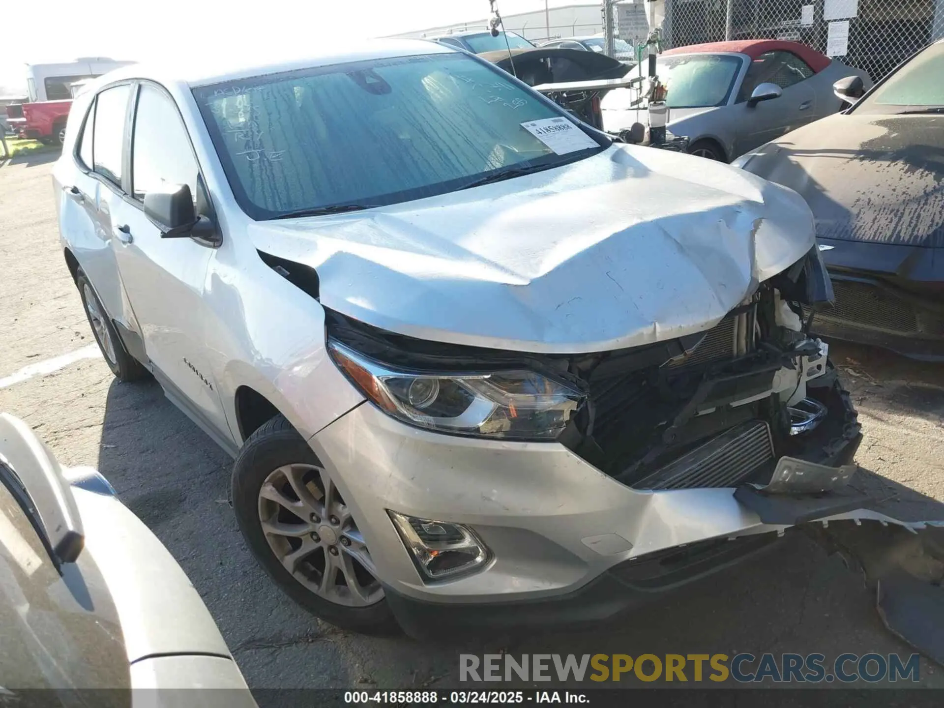 1 Photograph of a damaged car 3GNAXHEV2LS557791 CHEVROLET EQUINOX 2020