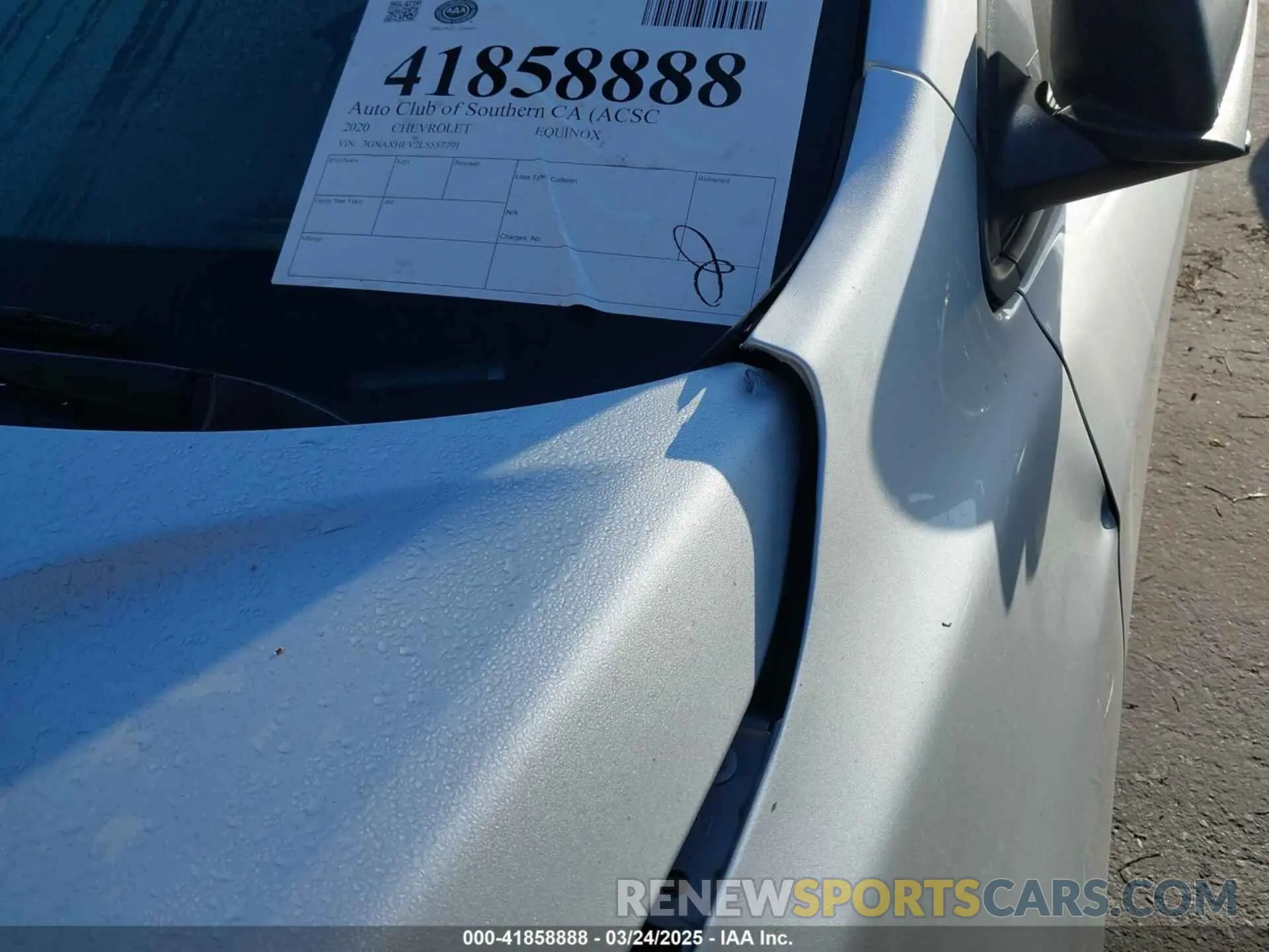 18 Photograph of a damaged car 3GNAXHEV2LS557791 CHEVROLET EQUINOX 2020