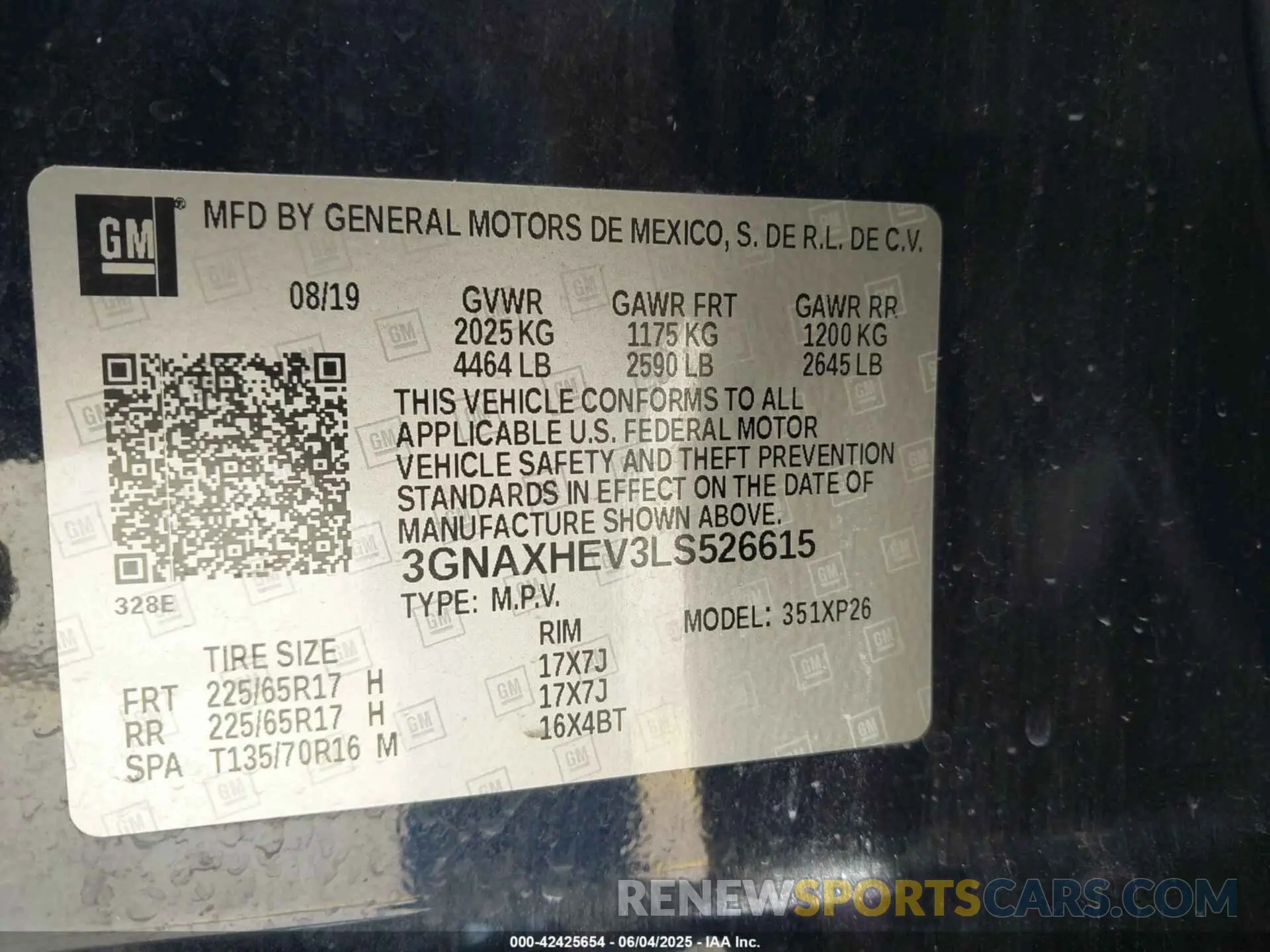 9 Photograph of a damaged car 3GNAXHEV3LS526615 CHEVROLET EQUINOX 2020