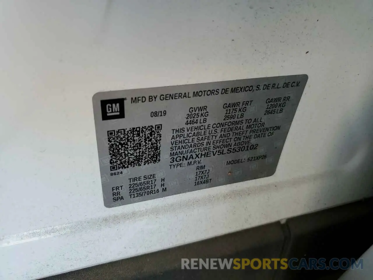 13 Photograph of a damaged car 3GNAXHEV5LS530102 CHEVROLET EQUINOX 2020