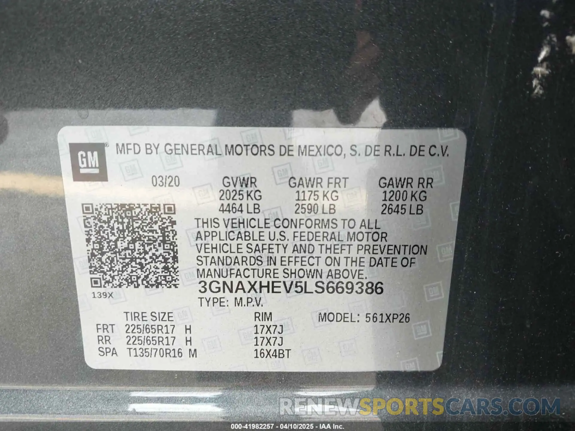 9 Photograph of a damaged car 3GNAXHEV5LS669386 CHEVROLET EQUINOX 2020