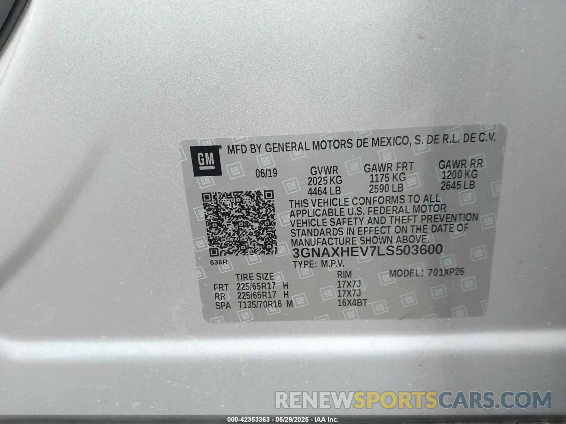 9 Photograph of a damaged car 3GNAXHEV7LS503600 CHEVROLET EQUINOX 2020