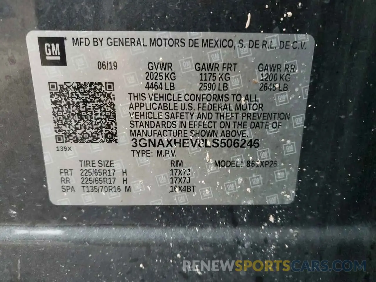 12 Photograph of a damaged car 3GNAXHEV8LS506246 CHEVROLET EQUINOX 2020