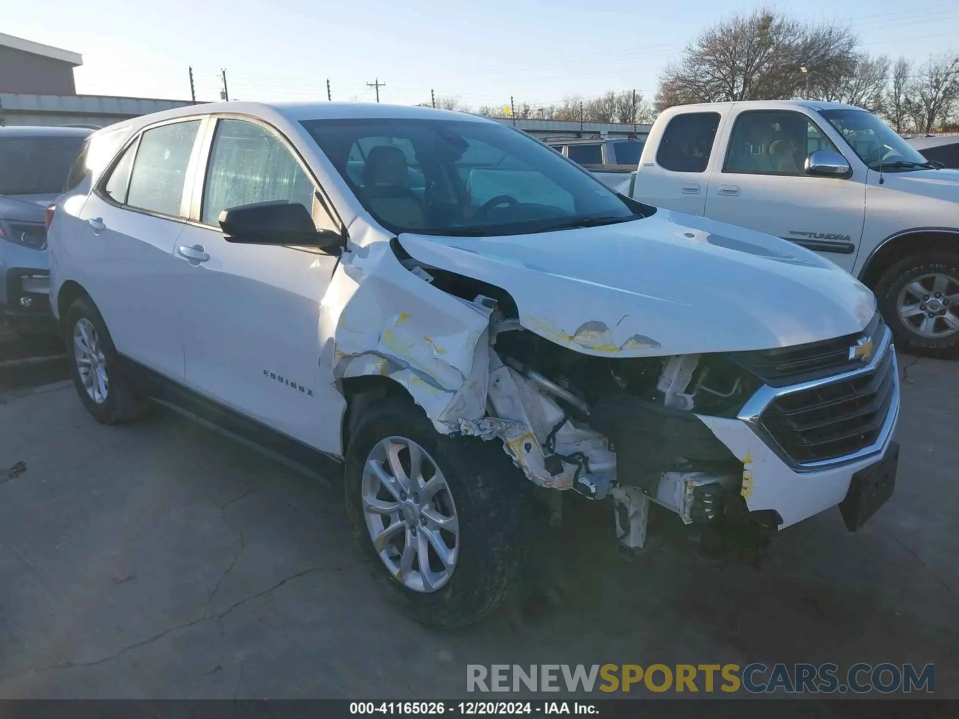 1 Photograph of a damaged car 3GNAXHEV8LS706236 CHEVROLET EQUINOX 2020