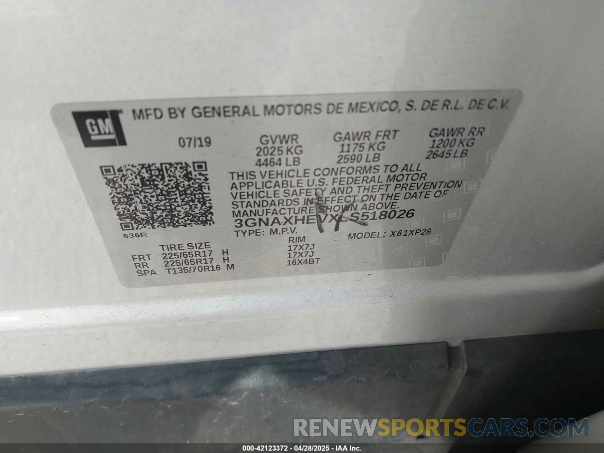 9 Photograph of a damaged car 3GNAXHEVXLS518026 CHEVROLET EQUINOX 2020