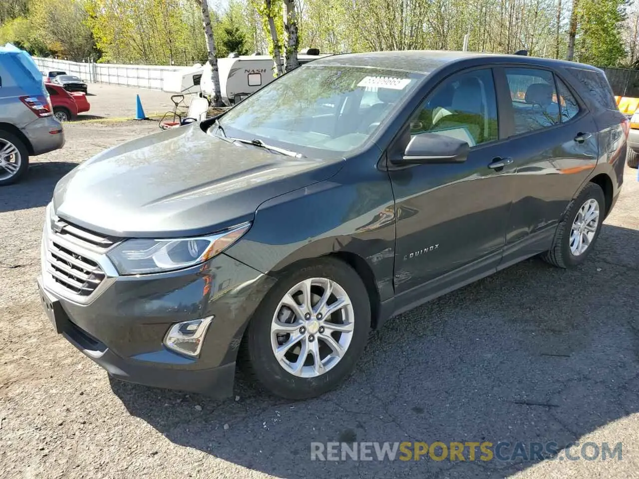 1 Photograph of a damaged car 3GNAXHEVXLS557344 CHEVROLET EQUINOX 2020