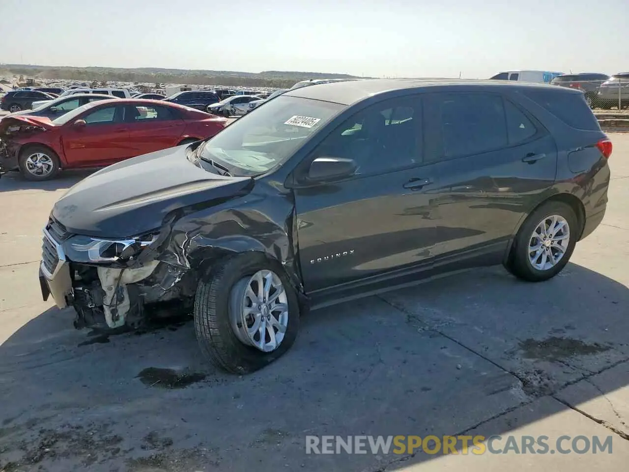 1 Photograph of a damaged car 3GNAXHEVXLS582907 CHEVROLET EQUINOX 2020