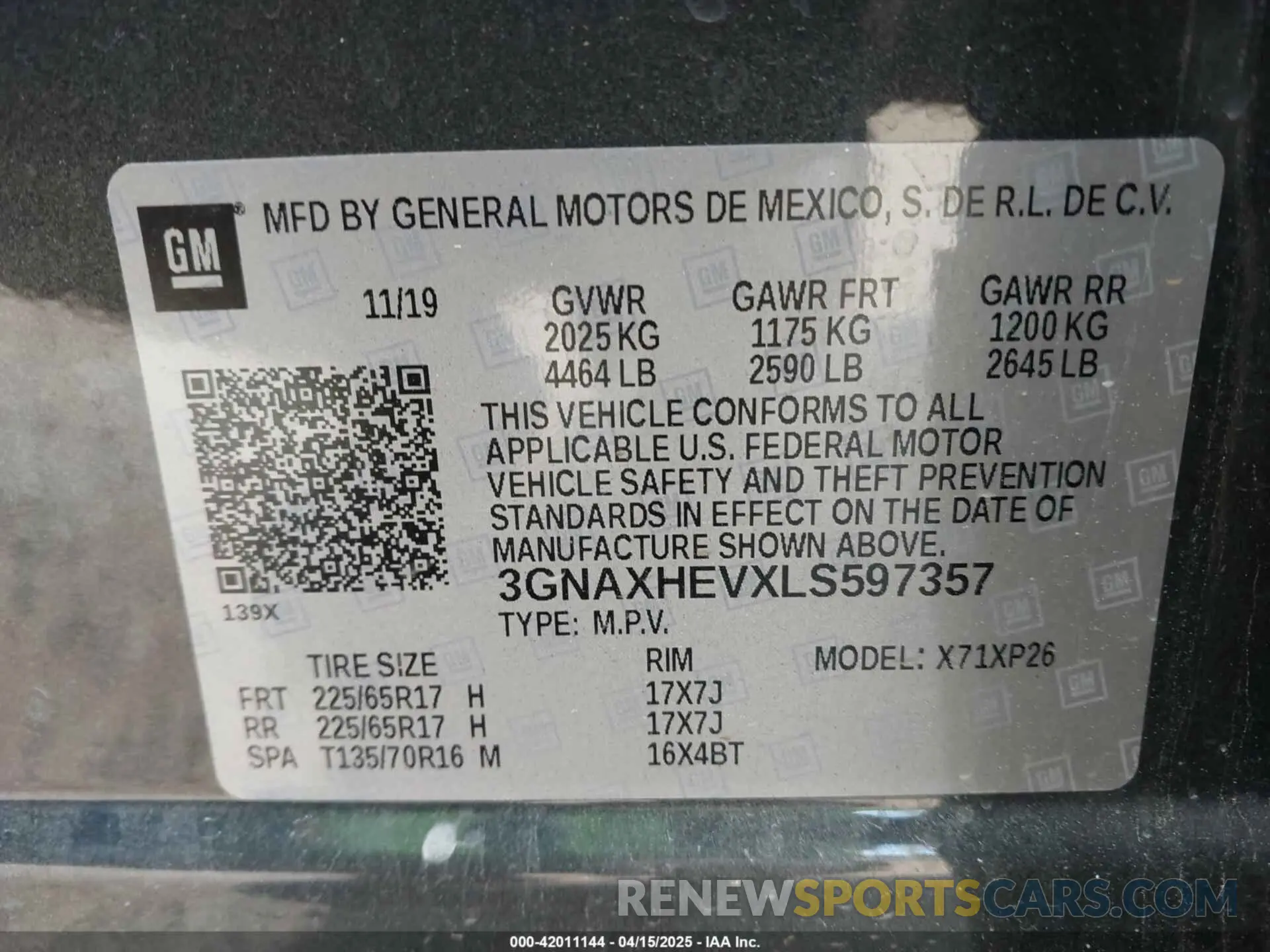 9 Photograph of a damaged car 3GNAXHEVXLS597357 CHEVROLET EQUINOX 2020