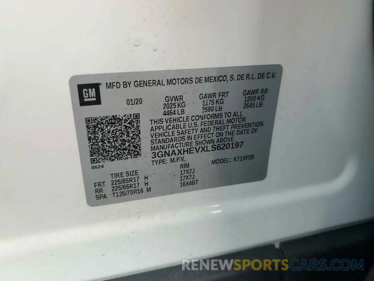 13 Photograph of a damaged car 3GNAXHEVXLS620197 CHEVROLET EQUINOX 2020