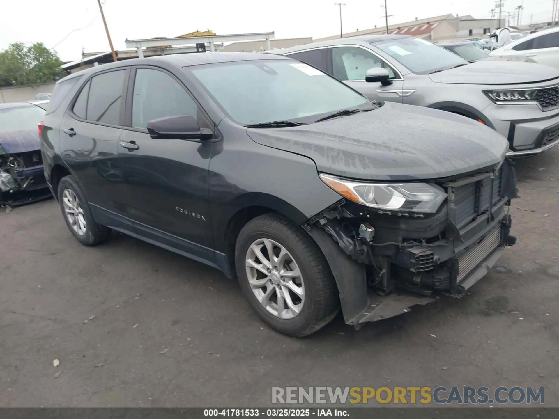 1 Photograph of a damaged car 3GNAXHEVXLS634441 CHEVROLET EQUINOX 2020