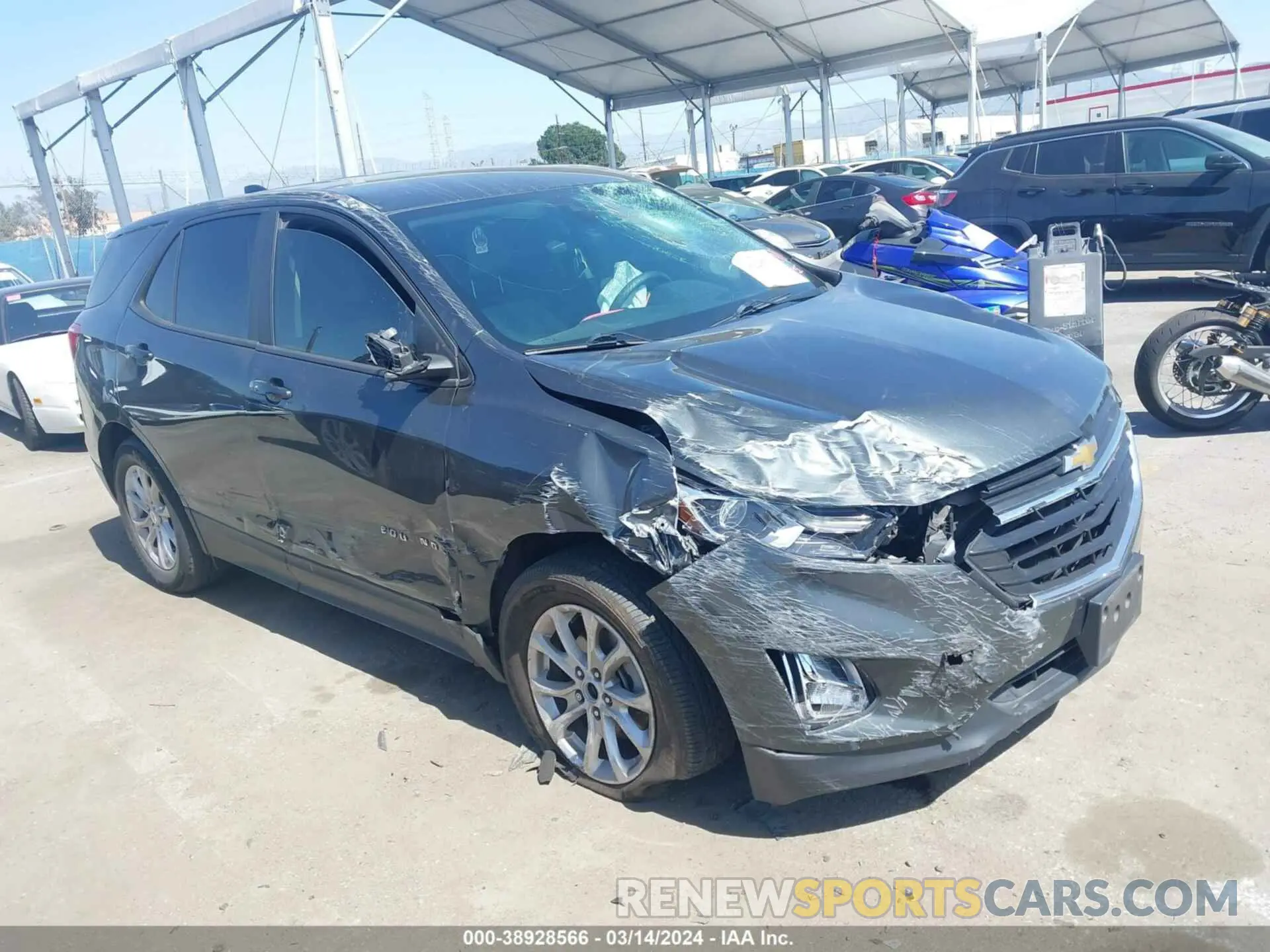1 Photograph of a damaged car 3GNAXHEVXLS666922 CHEVROLET EQUINOX 2020