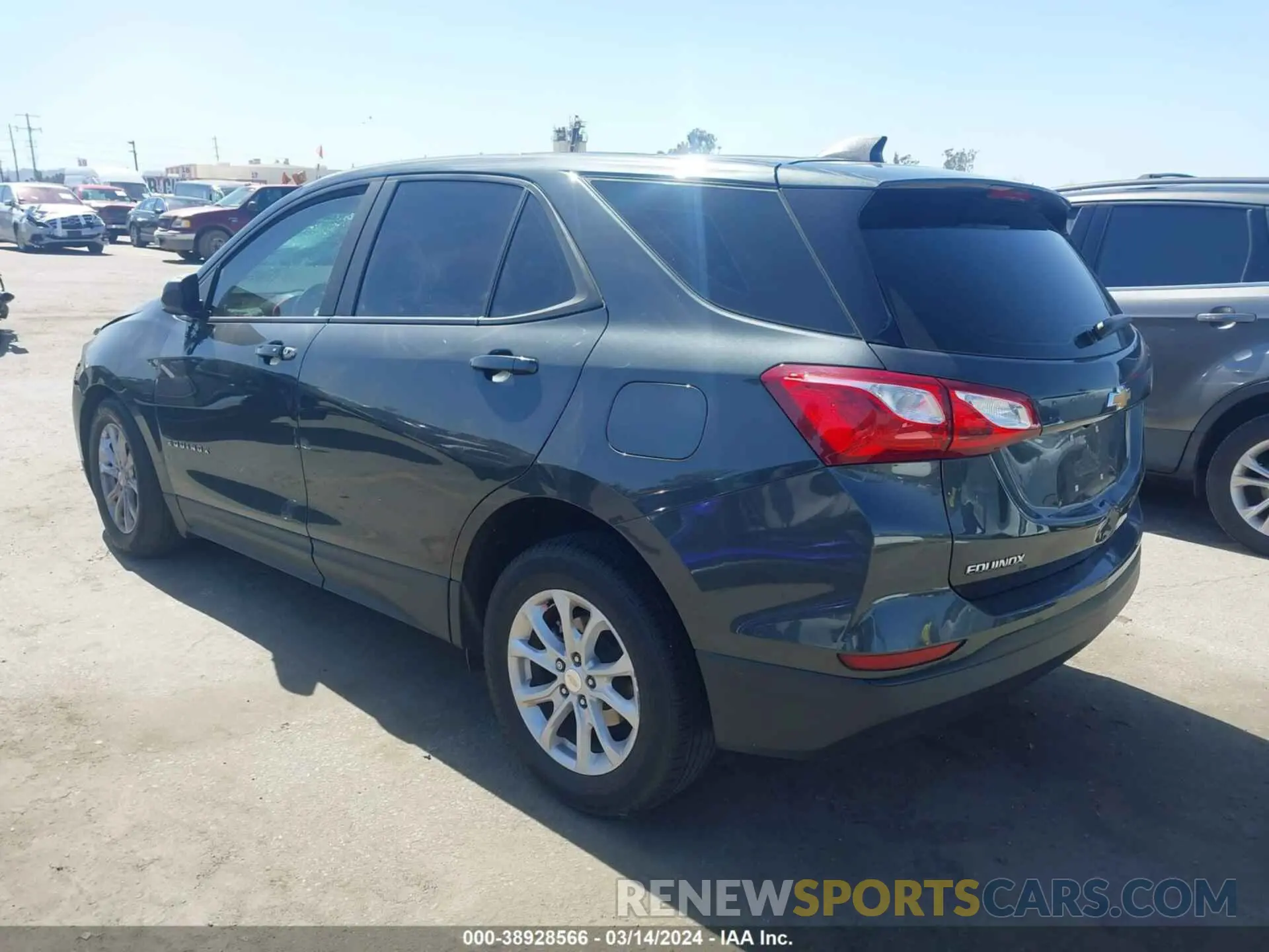 3 Photograph of a damaged car 3GNAXHEVXLS666922 CHEVROLET EQUINOX 2020