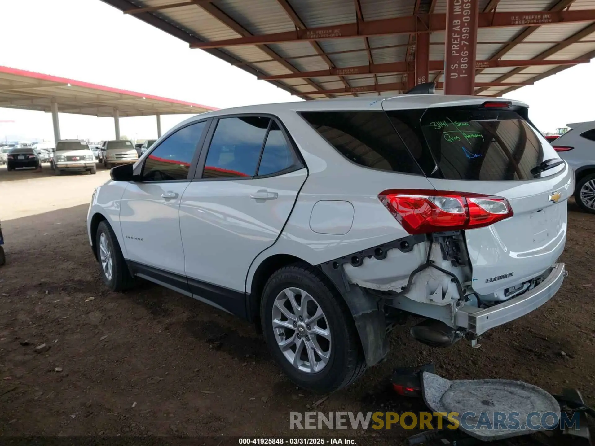 3 Photograph of a damaged car 3GNAXHEVXLS730912 CHEVROLET EQUINOX 2020
